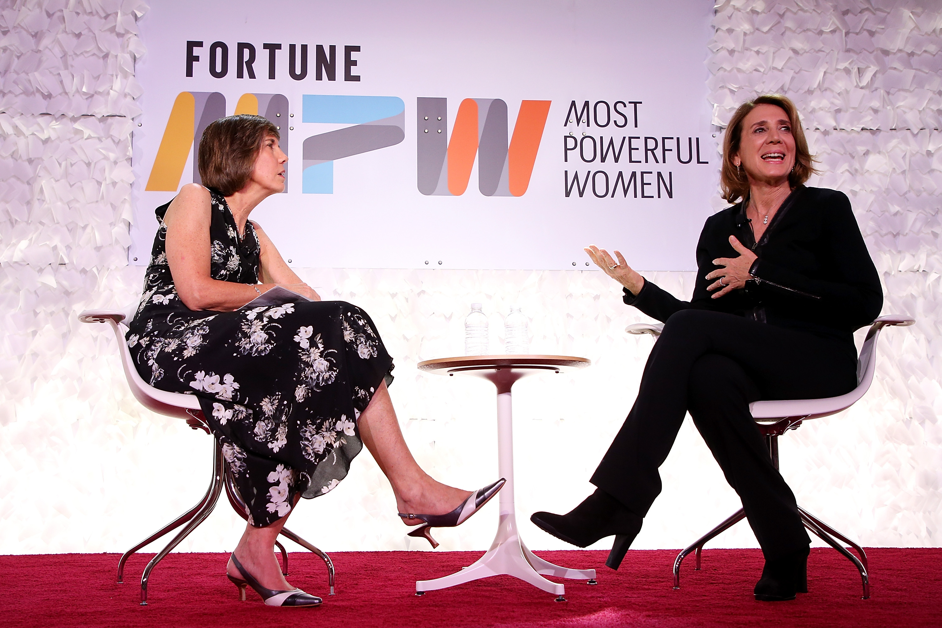 “The reason for the split is it makes our shares more accessible,” said Ruth Porat, Alphabet’s CFO (r). “We thought it made sense to do.”