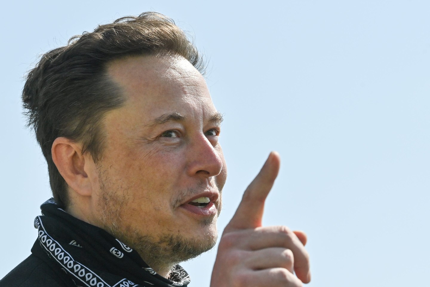 A portrait of Elon Musk, founder of Neuralink