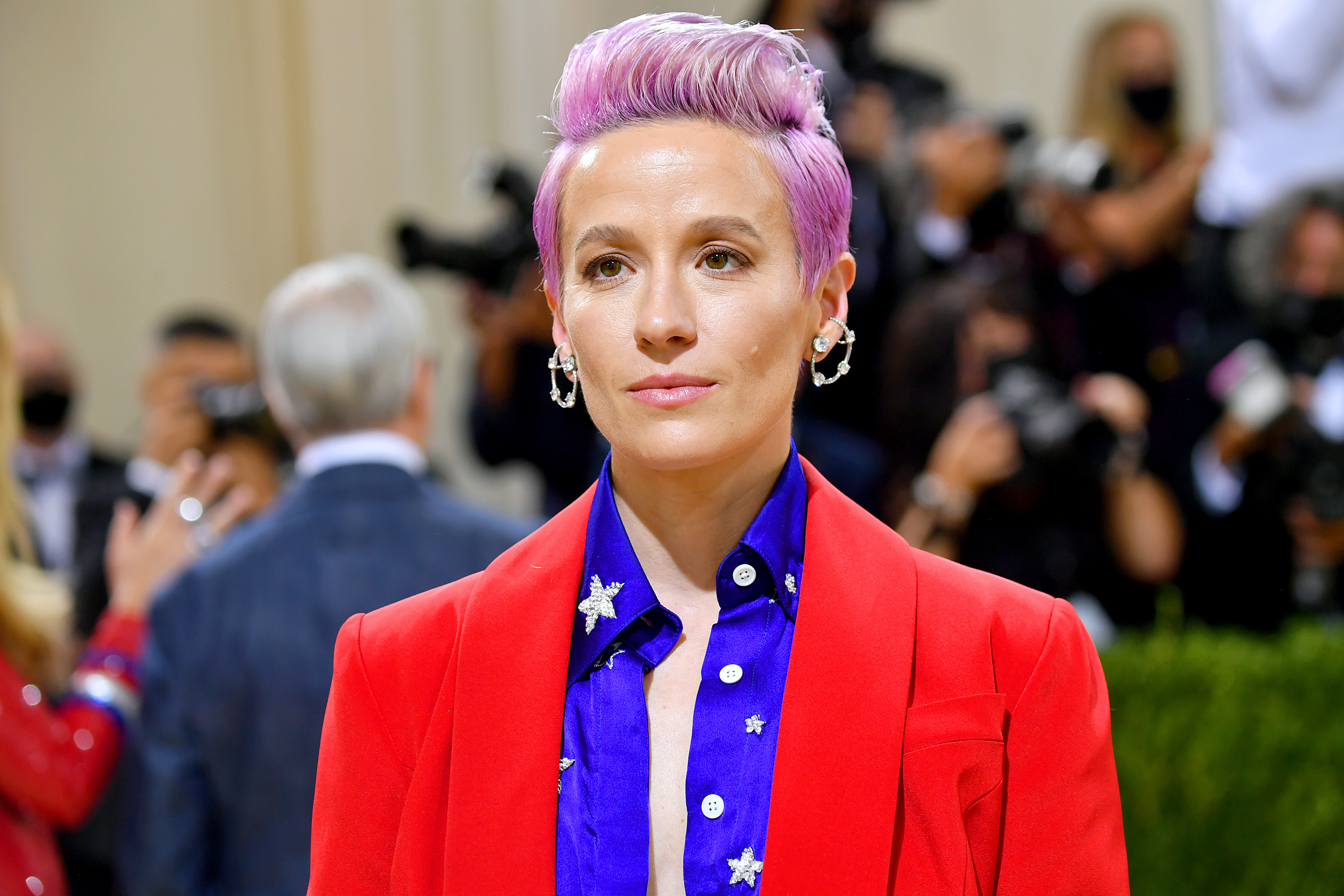 Megan Rapinoe, pictured at the Met Gala, was a leader in the U.S. Women's National Team effort to secure equal pay.