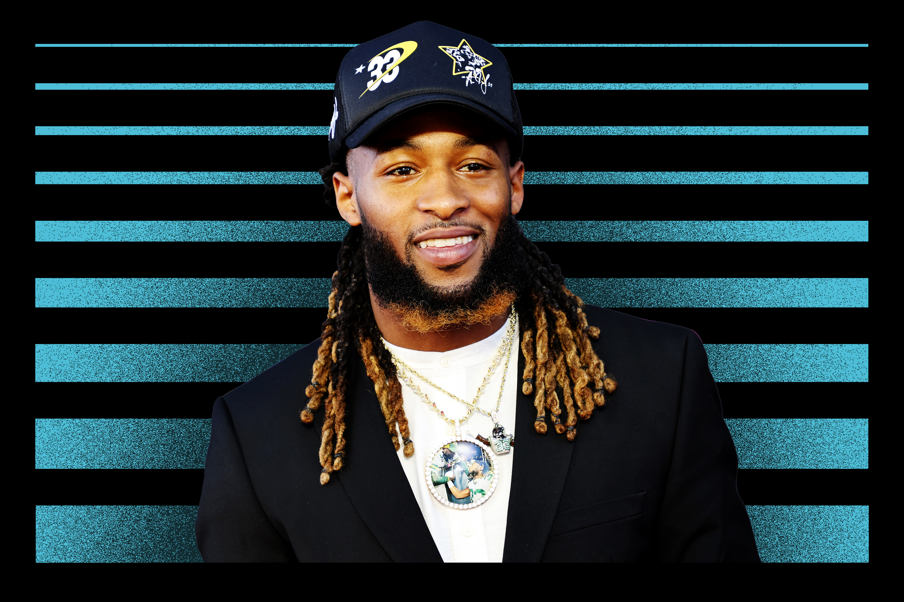 Aaron Jones on February 10, 2022.