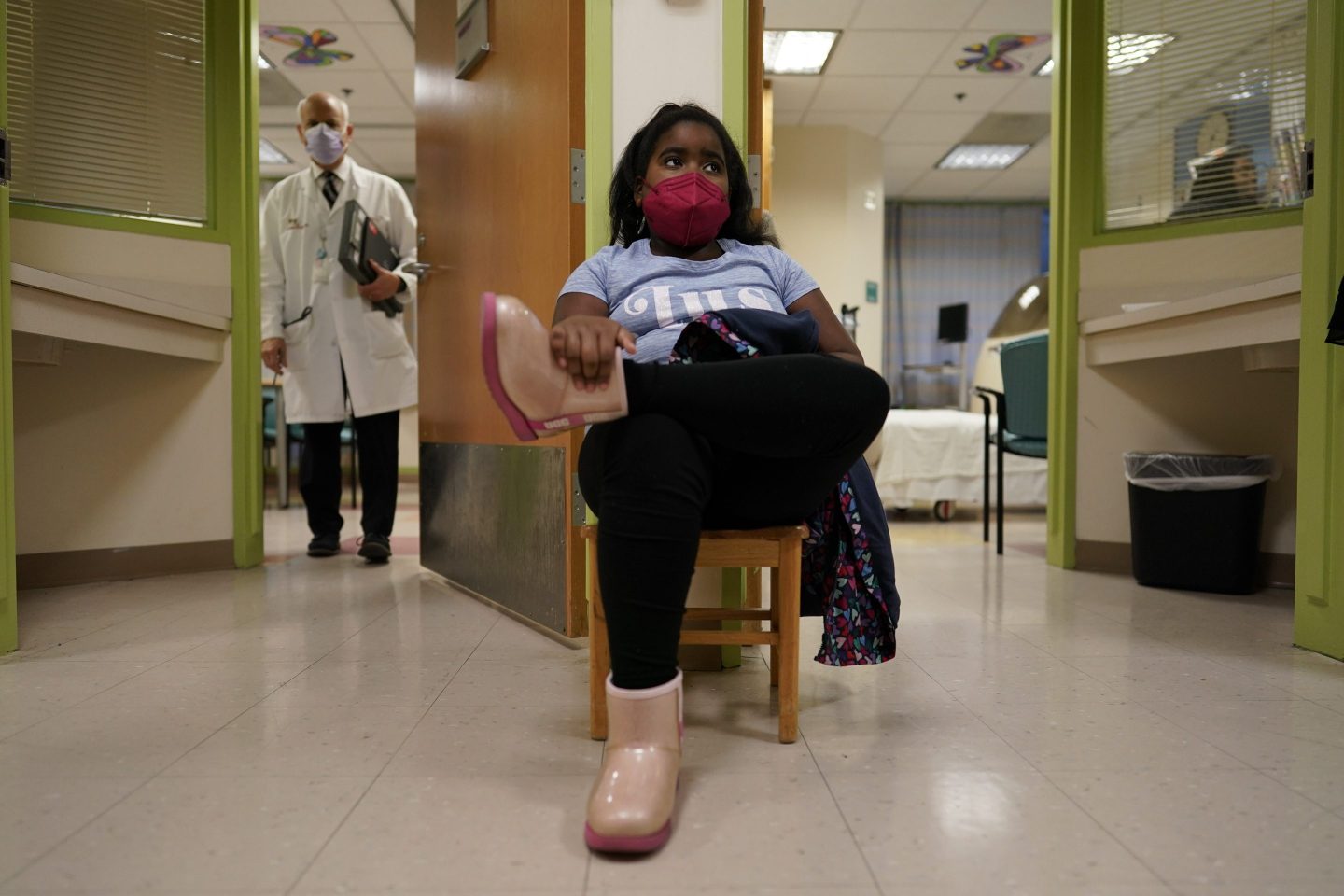Brooklynn Chiles sits in hospital