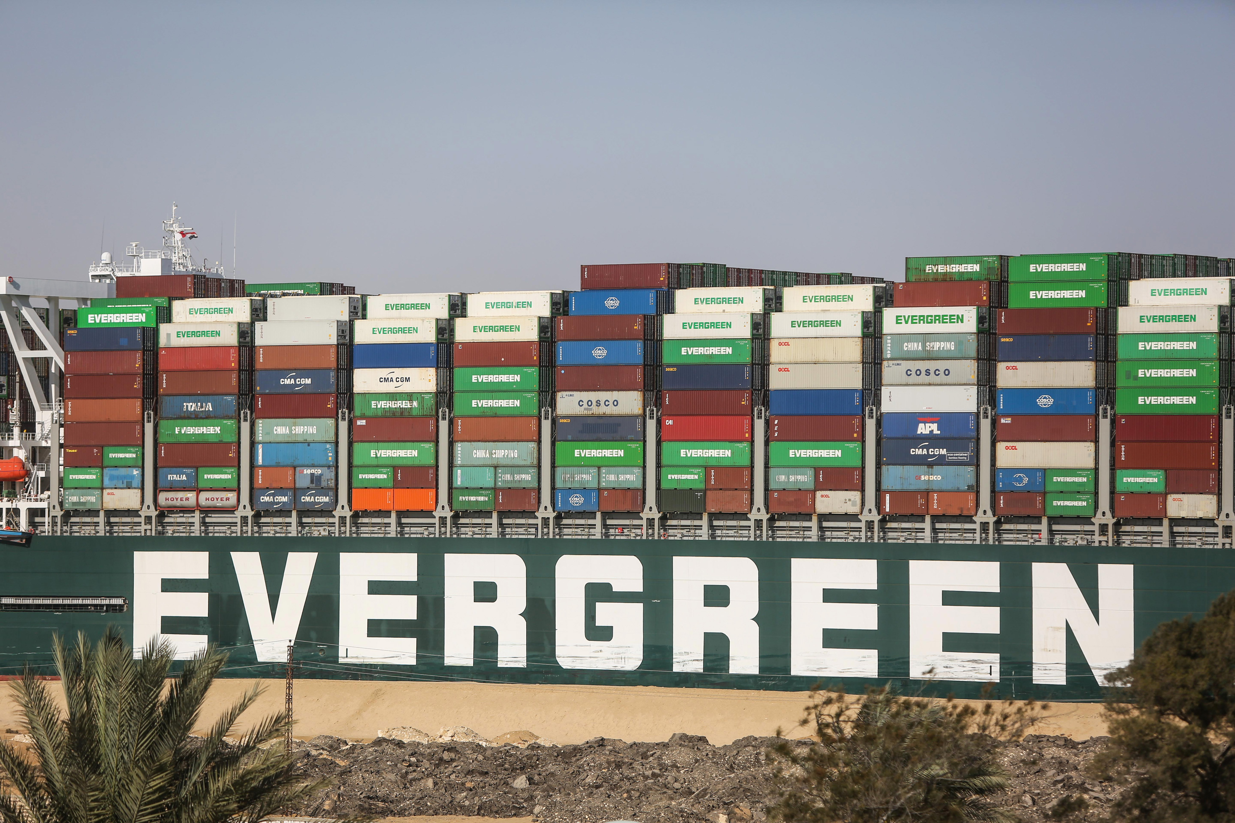 A year after the giant Ever Given container ship got stuck in the Suez Canal for almost a week and disrupted global trade for months, another Evergreen Marine Corp. vessel has run aground, this time near the U.S. capital.