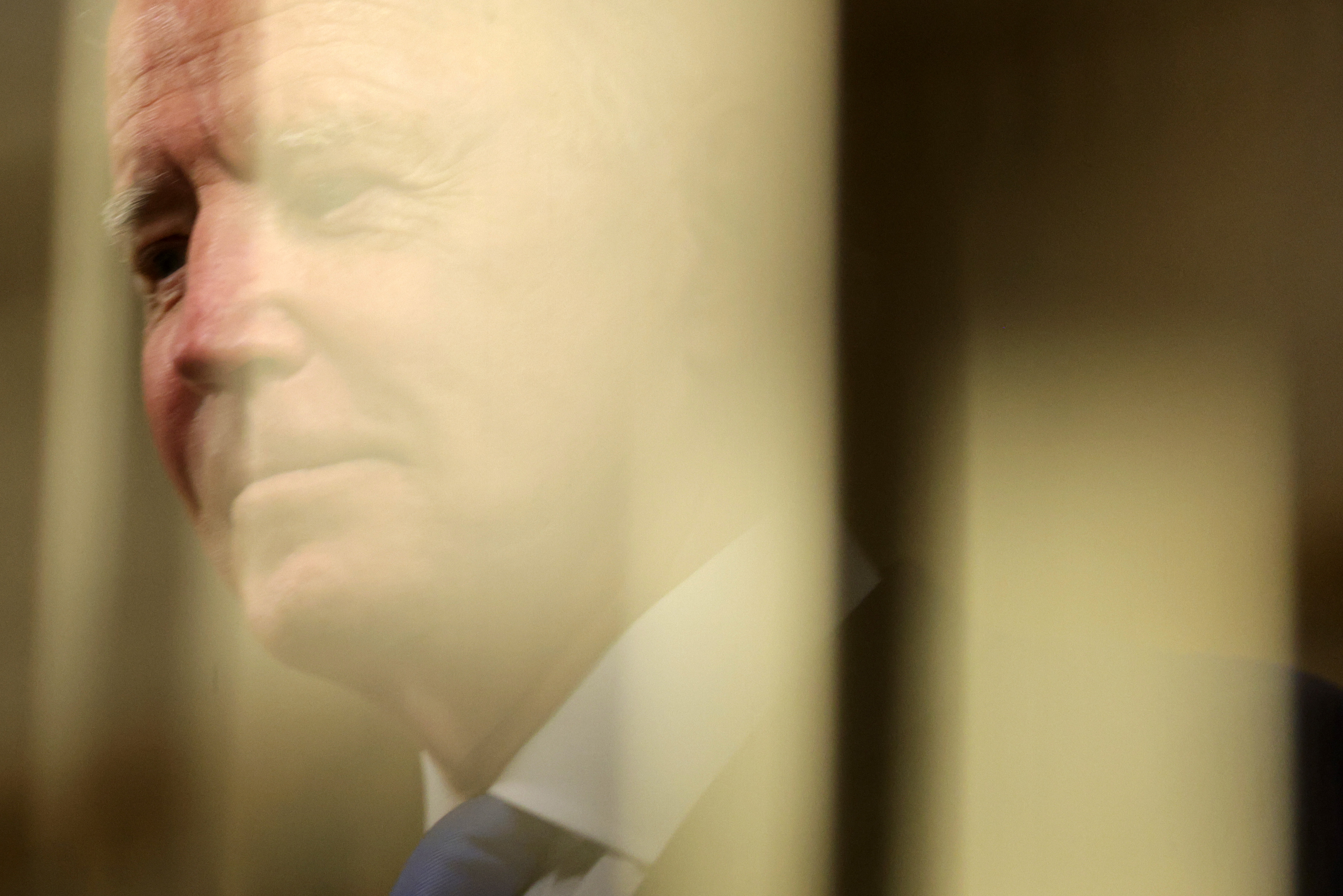 U.S. President Joe Biden leaves after an event at the State Dining Room of the White House on May 5, 2021, in Washington, D.C. President Biden delivered remarks on his administration’s implementation of the American Rescue Plan.