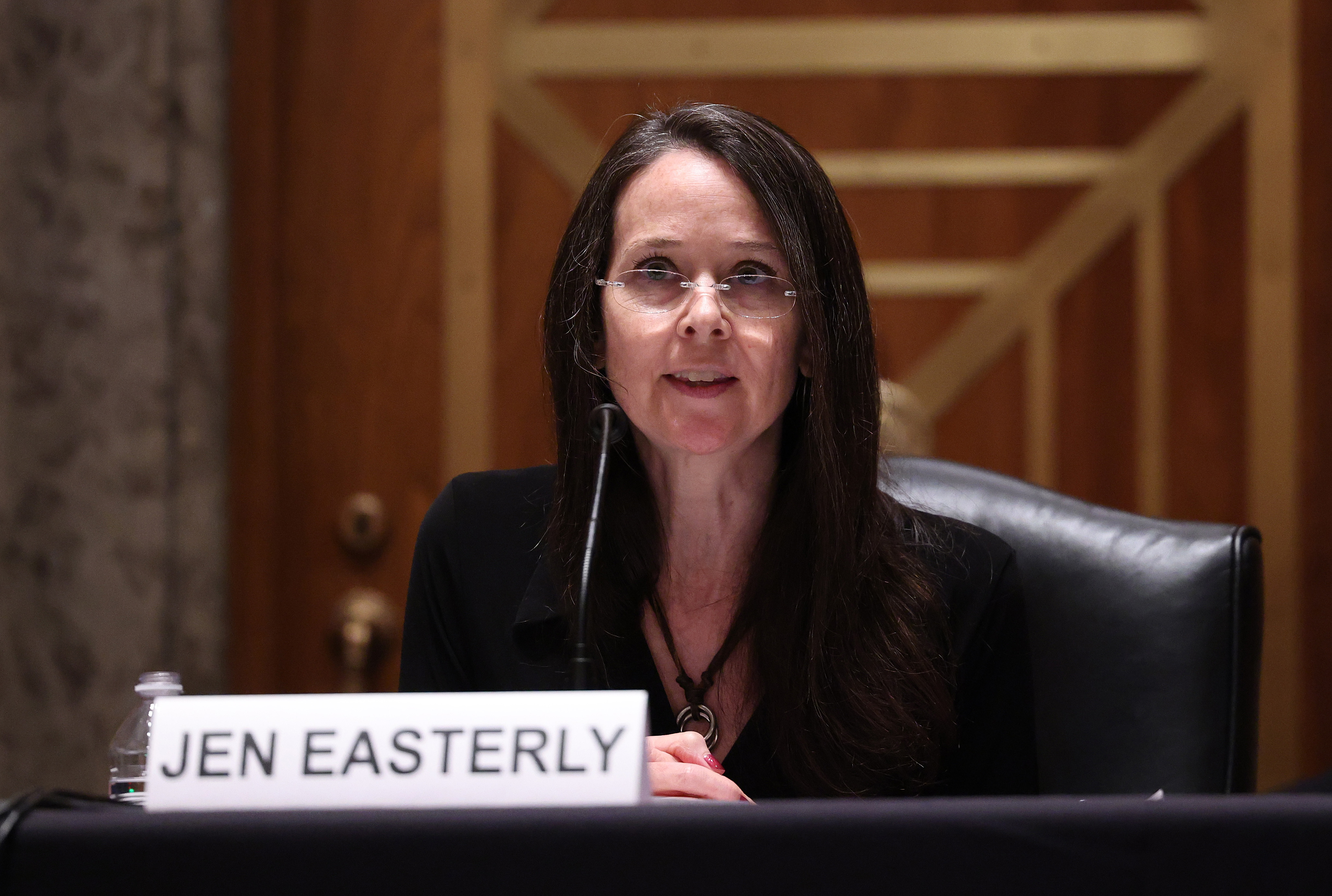 Jen Easterly is director of the Homeland Security Cybersecurity and Infrastructure Security Agency. She told corporations to prepare for cyberattacks from Russia-affiliated hackers.