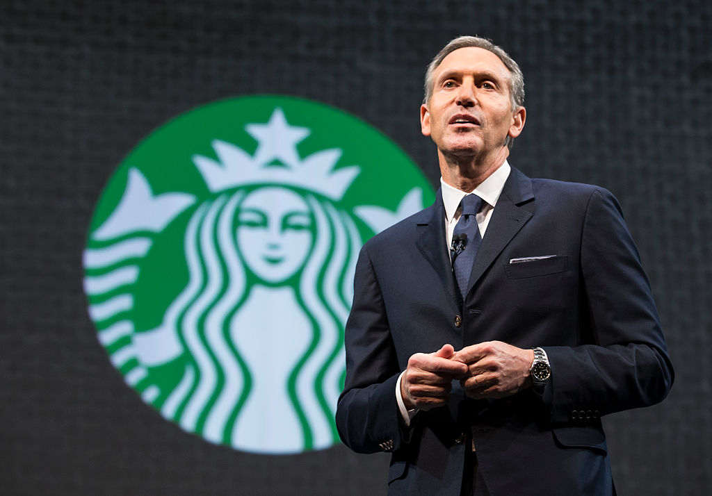 Starbucks' CEO Kevin Johnson will exit the coffee retailer in April.