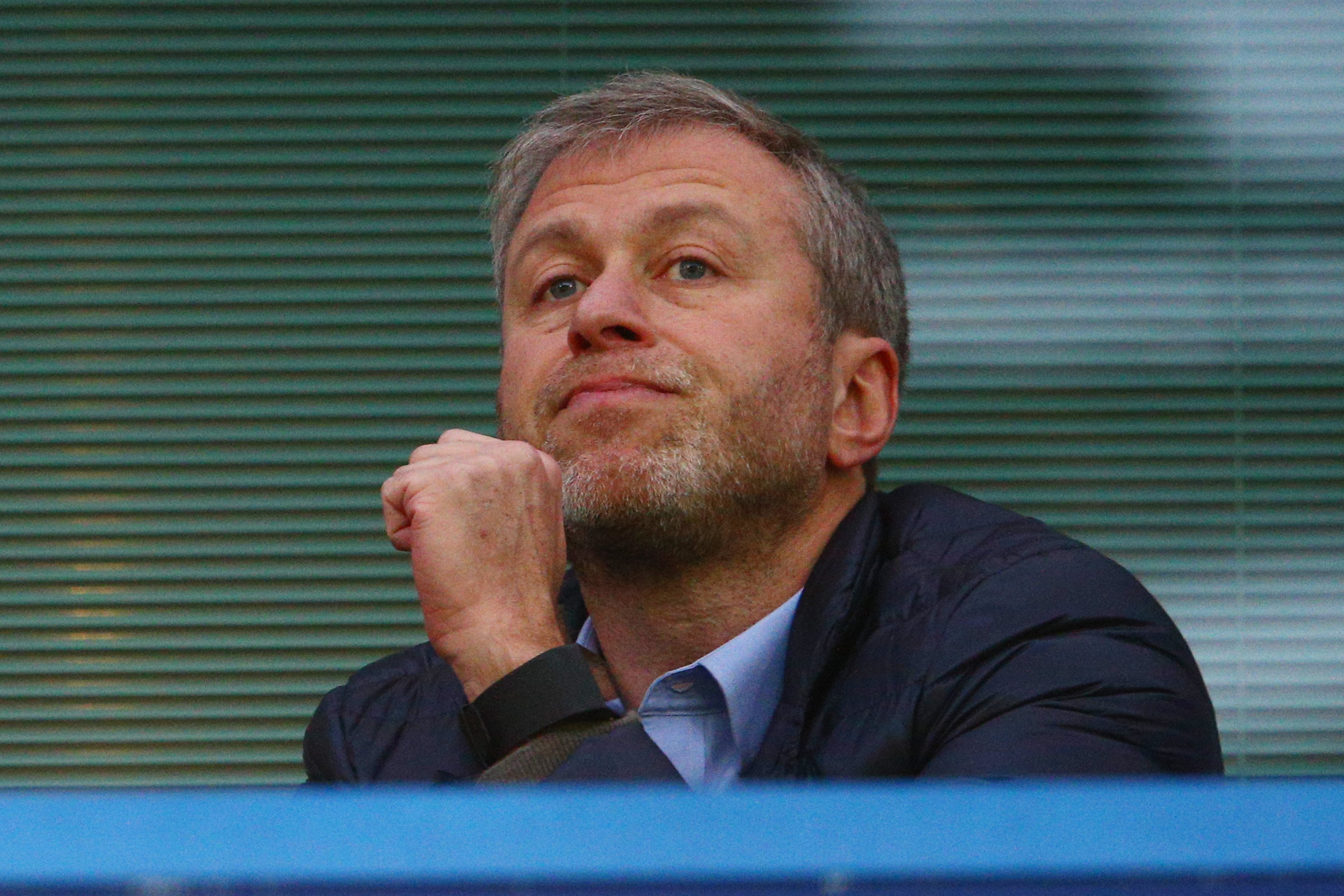 Chelsea owner Roman Abramovich is seen on the stand prior to the Barclays Premier League match between Chelsea and Sunderland at Stamford Bridge on December 19, 2015, in London, England.