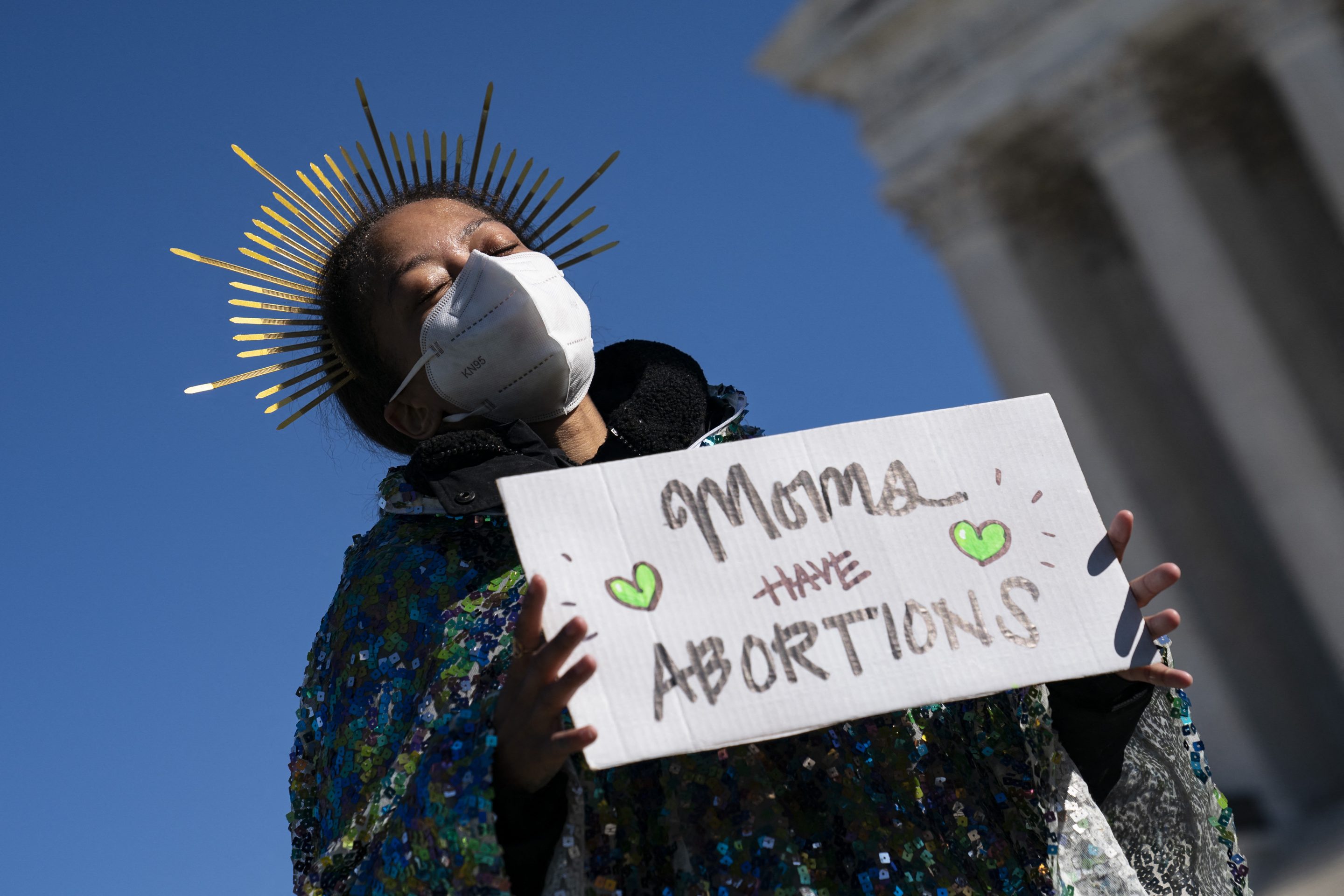 Pro-choice activist in Washington D.C.