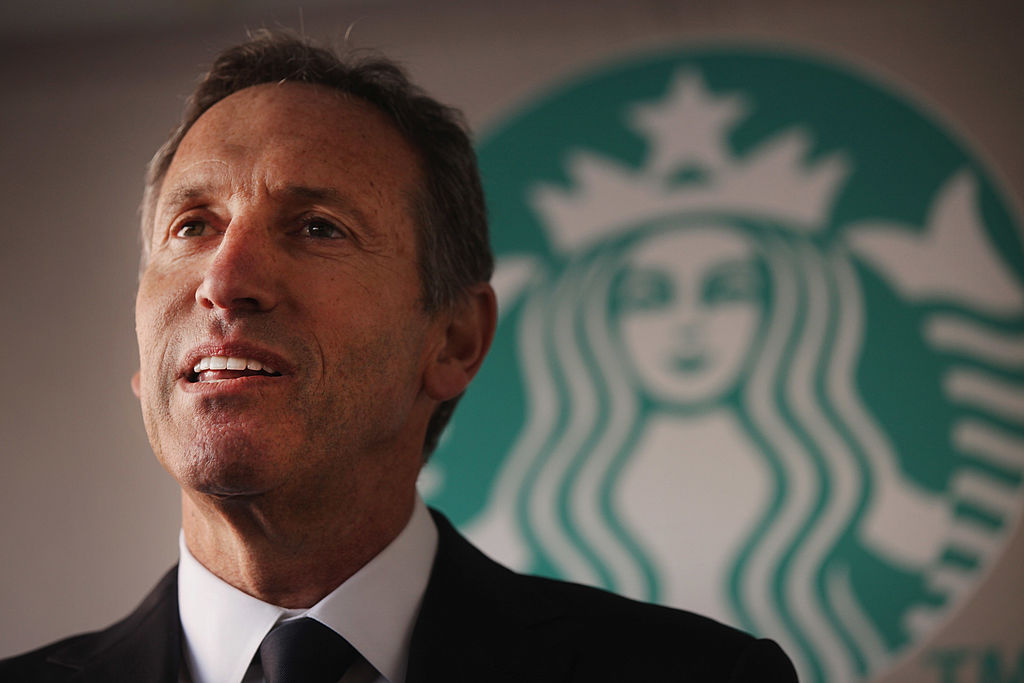 Howard Schultz made a big financial decision and addressed the company's union drive in his first day back as CEO.