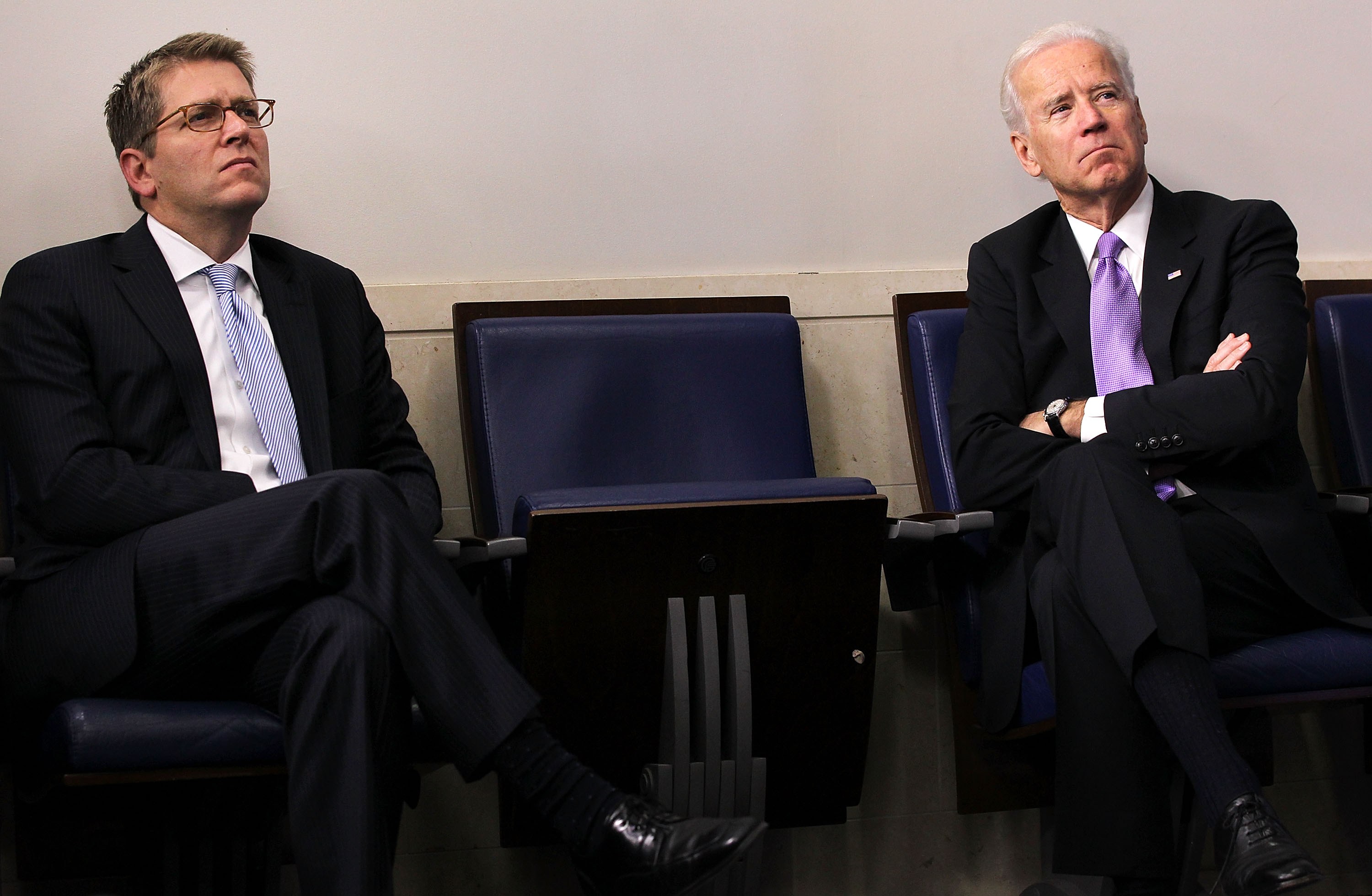 Jay Carney and Joe Biden