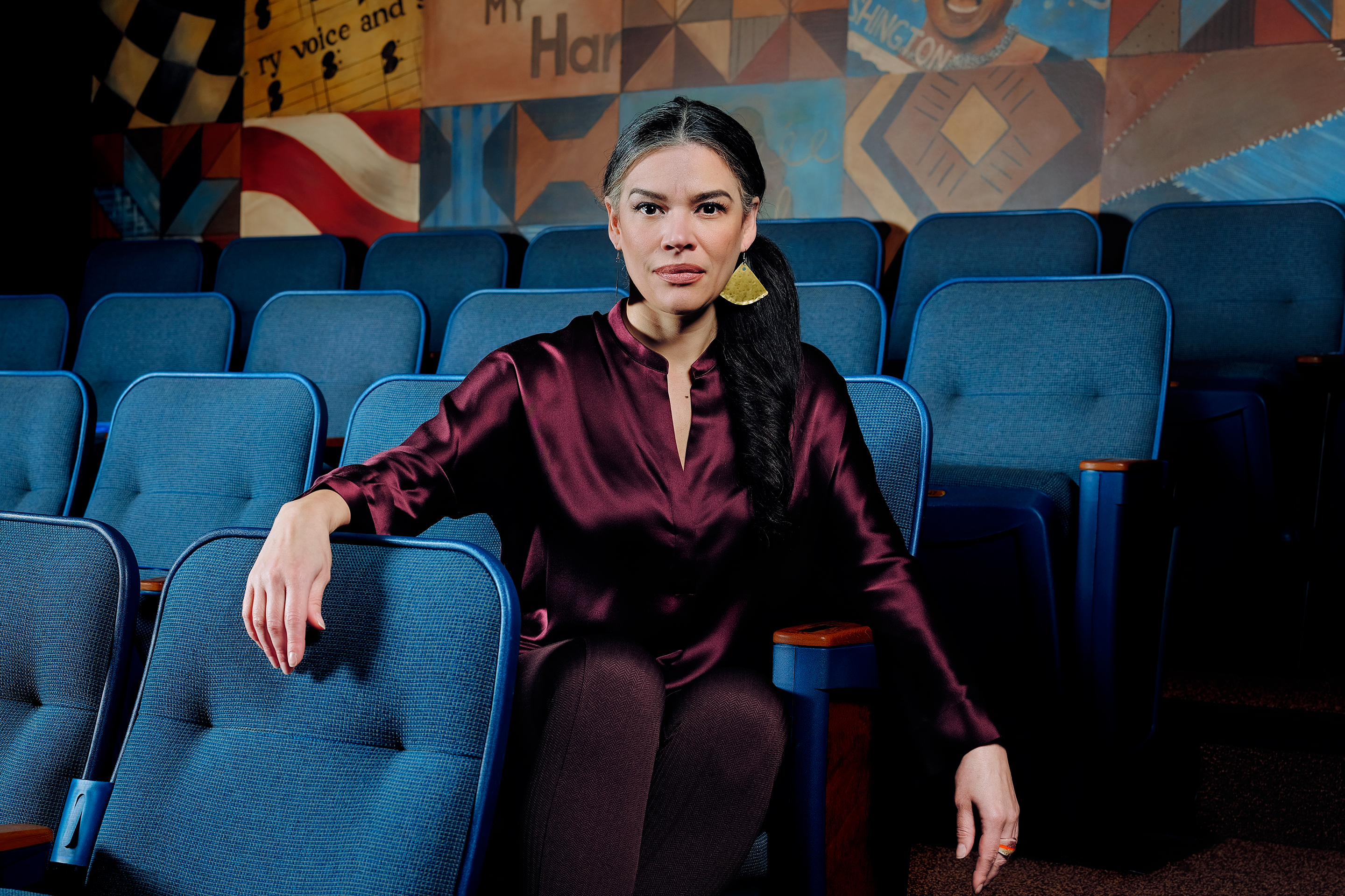 Penumbra Theatre Company President Sarah Bellamy photographed at the theater in Saint Paul, Minnesota on March 18, 2022.