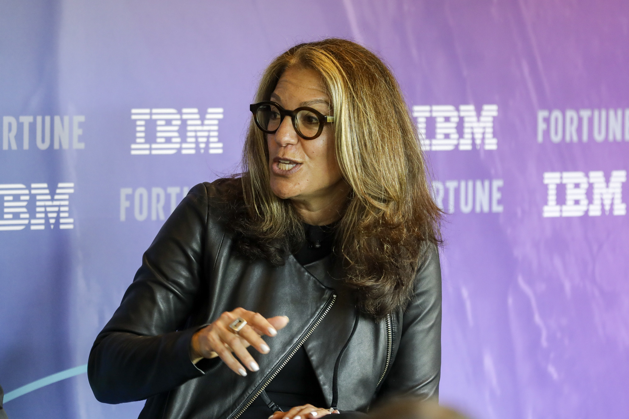 Salesforce global services design leader, experience design Melissa Lemberg at the Fortune Brainstorm Design conference in Brooklyn, NY.