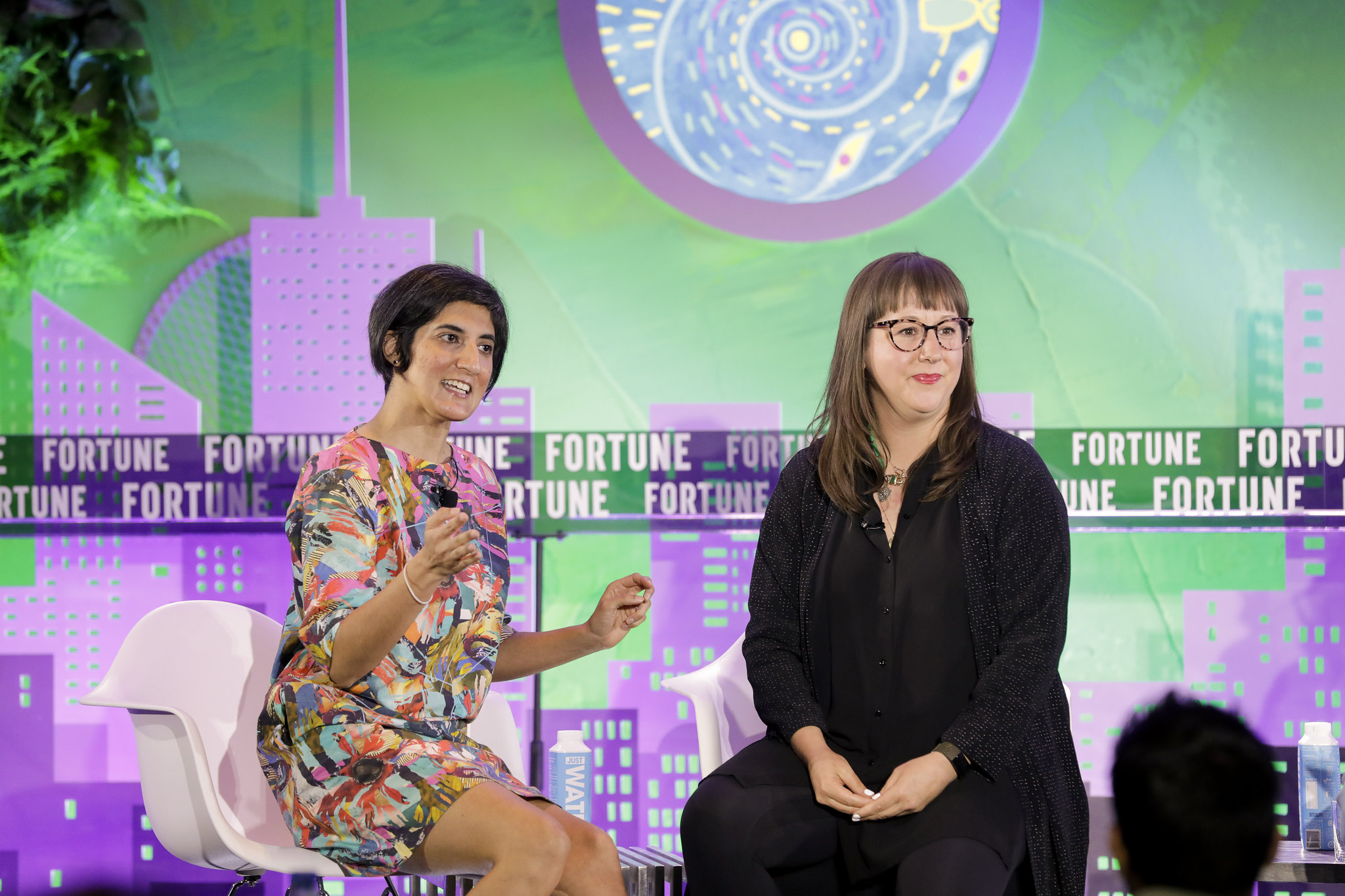 Nina Bianchi, Solutions Principal, Public Sector, Medallia and
Nina Walia, Entrepreneur-in-Residence and Senior Adviser, White House Presidential Innovation Fellows, speak at the Fortune Brainstorm Design conference in Brooklyn, N.Y., on May 24, 2022.
