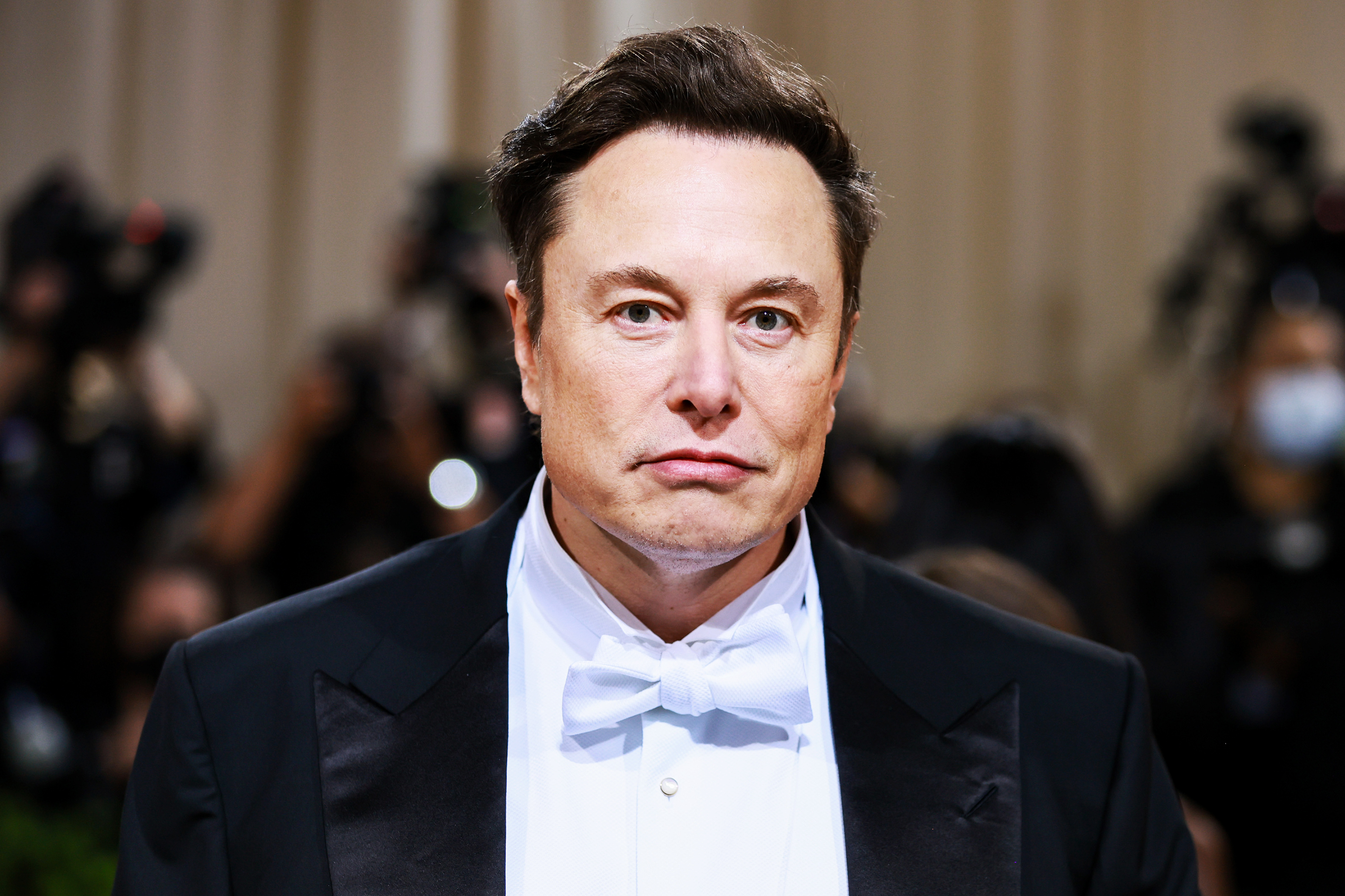 Elon Musk attends The 2022 Met Gala.