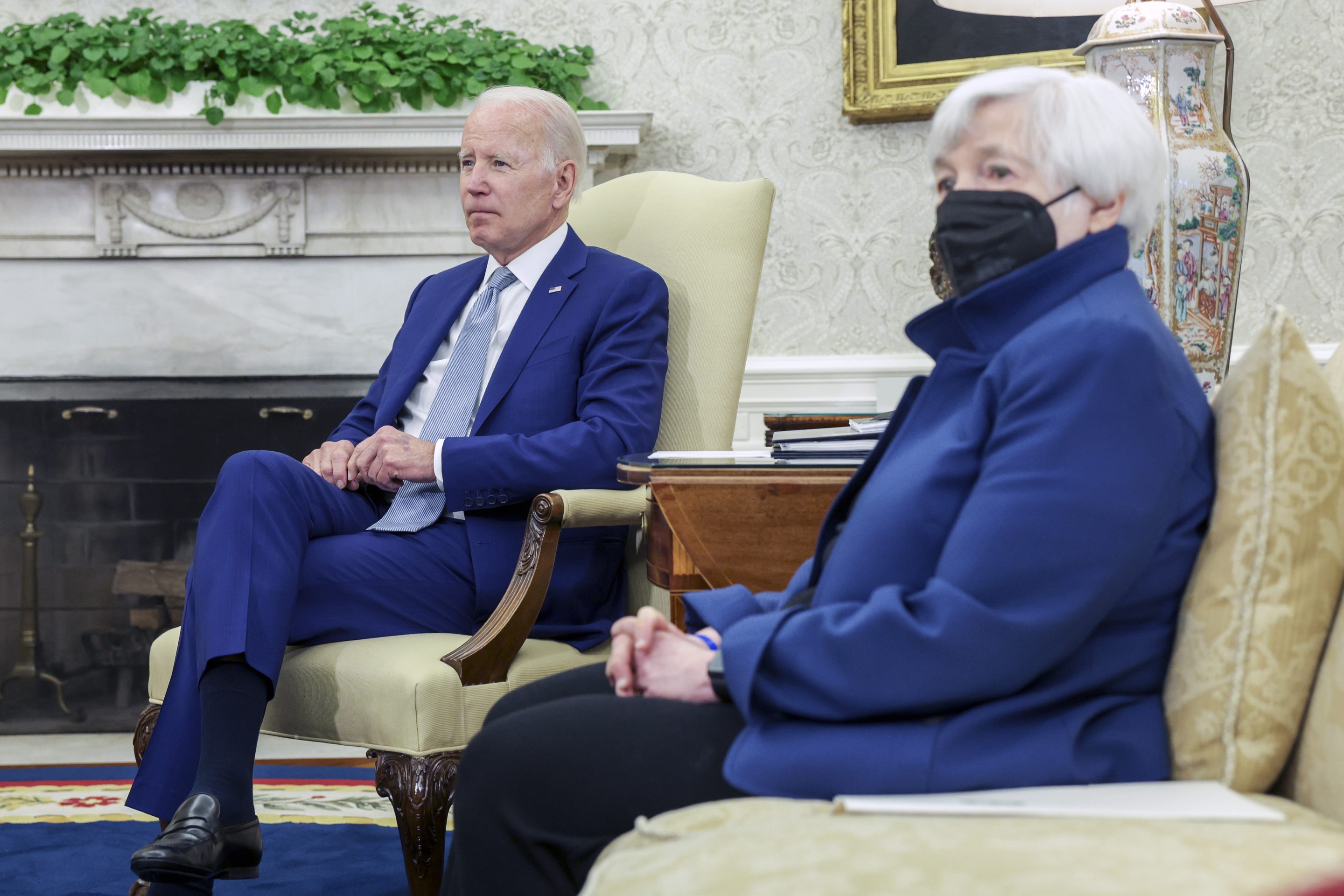 President Biden and Treasury Secretary Janey Yellen in the Oval Office on May 31st.