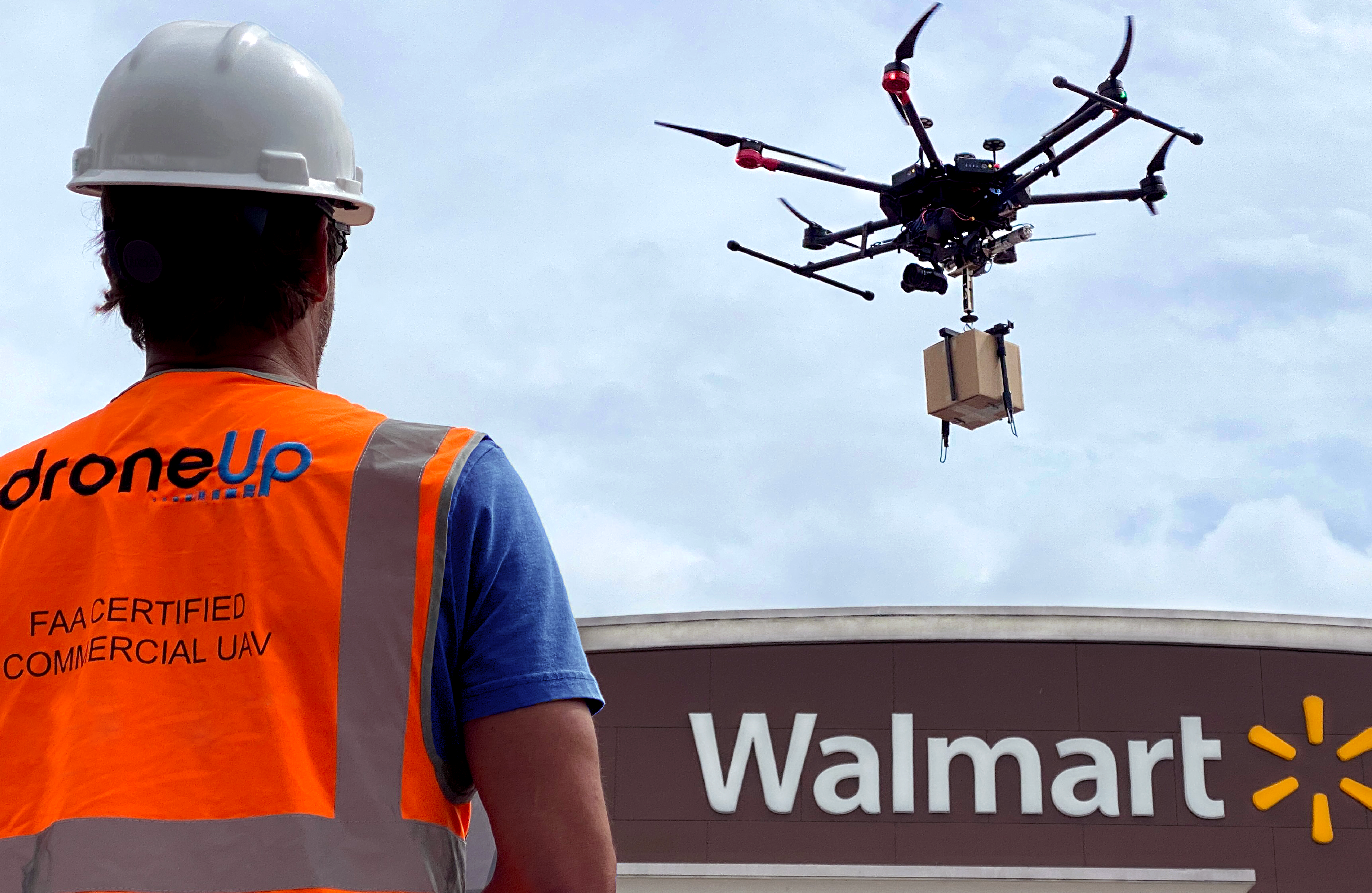 In cooperation with industry partner DroneUp, Walmart plans to offer tens of thousands of items for aerial delivery to as many as 4 million U.S. households.