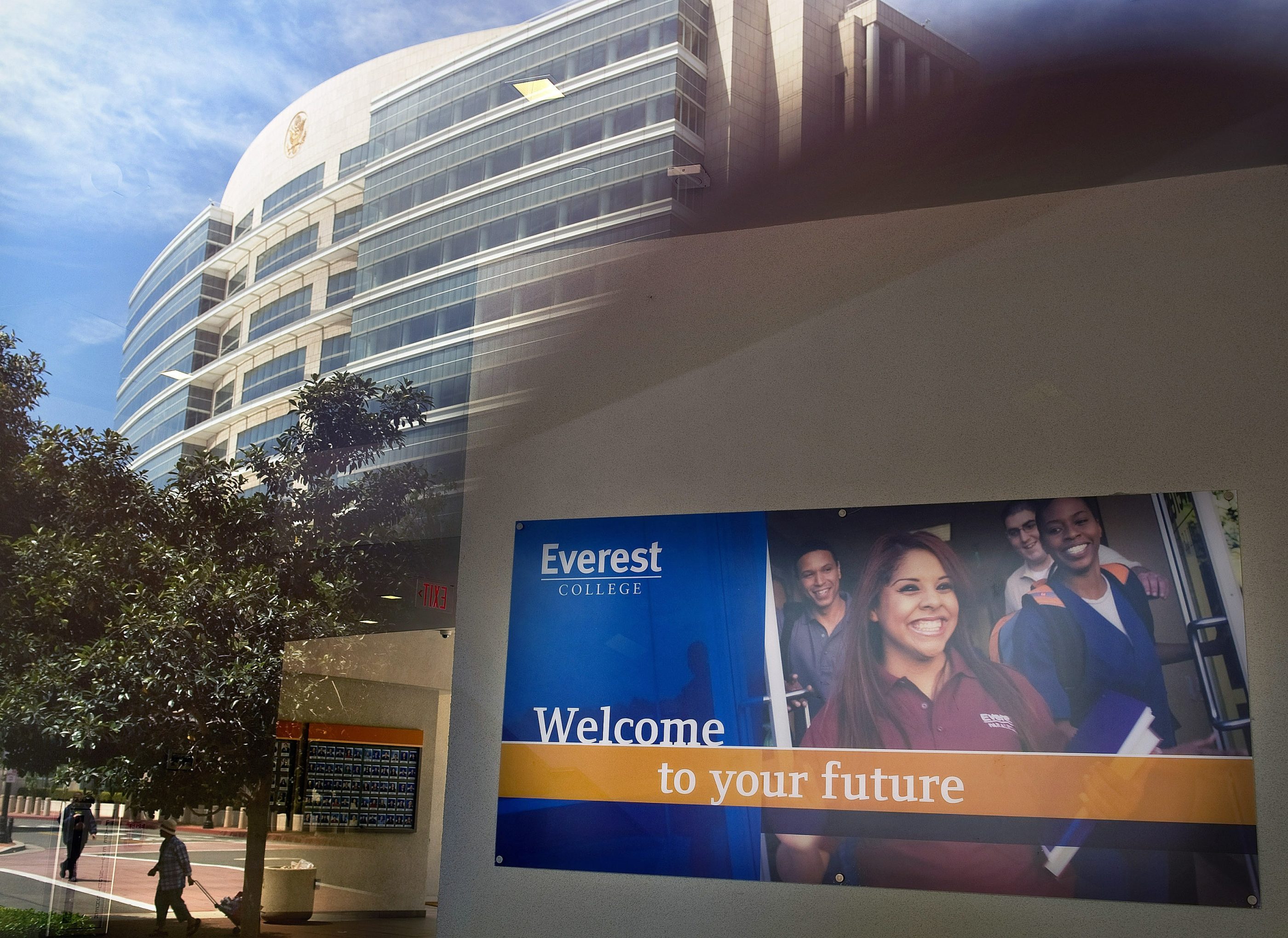 Outside shot of now-defunct Everest College