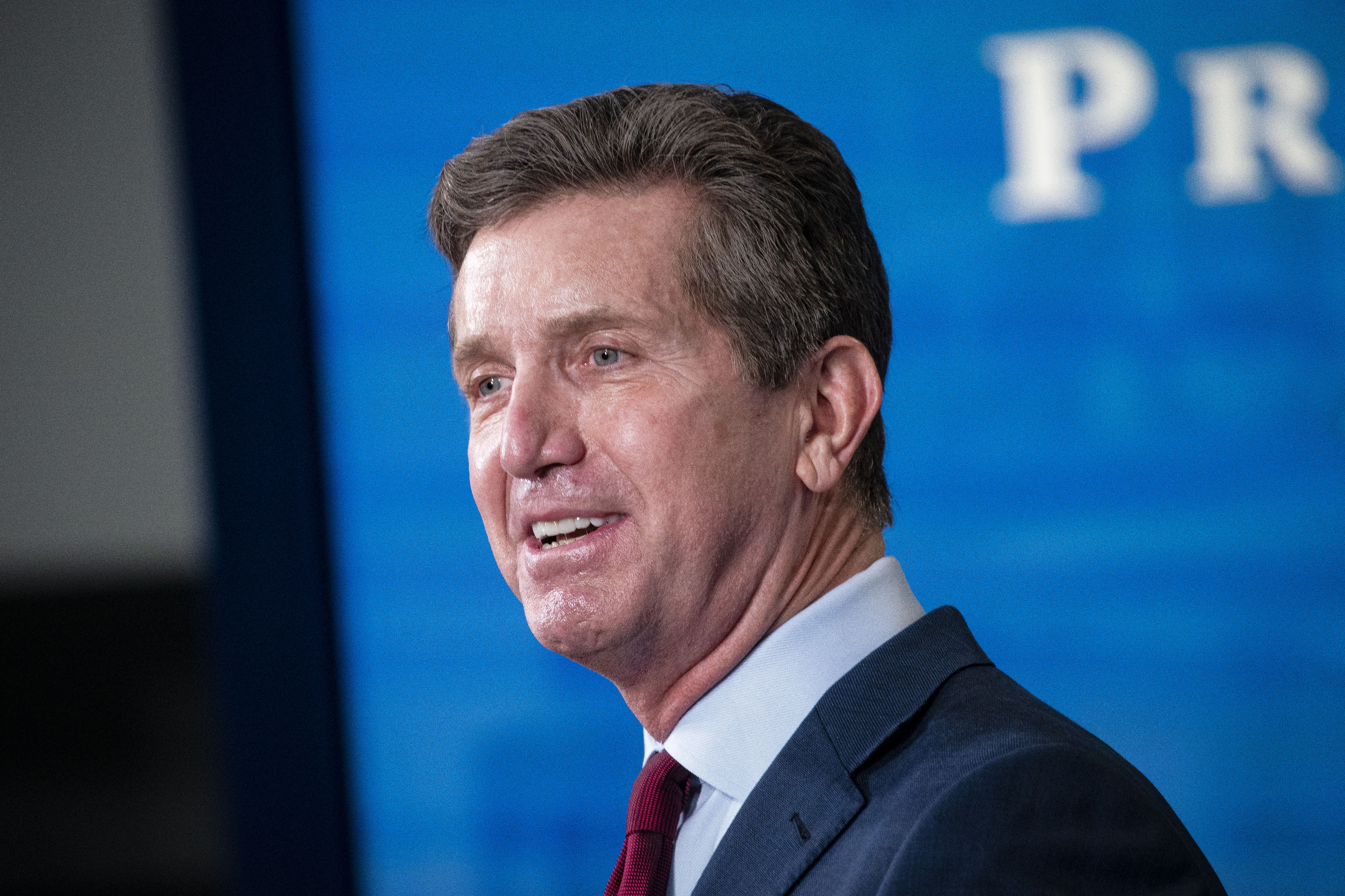 Alex Gorsky, chief executive officer of Johnson &amp; Johnson, speaks during an event in the Eisenhower Executive Office Building in Washington, D.C., U.S., on Wednesday, March 10, 2021.