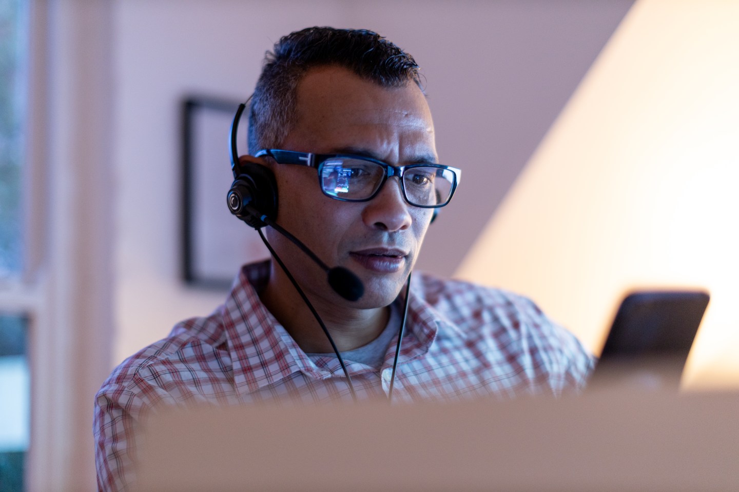 Man working online