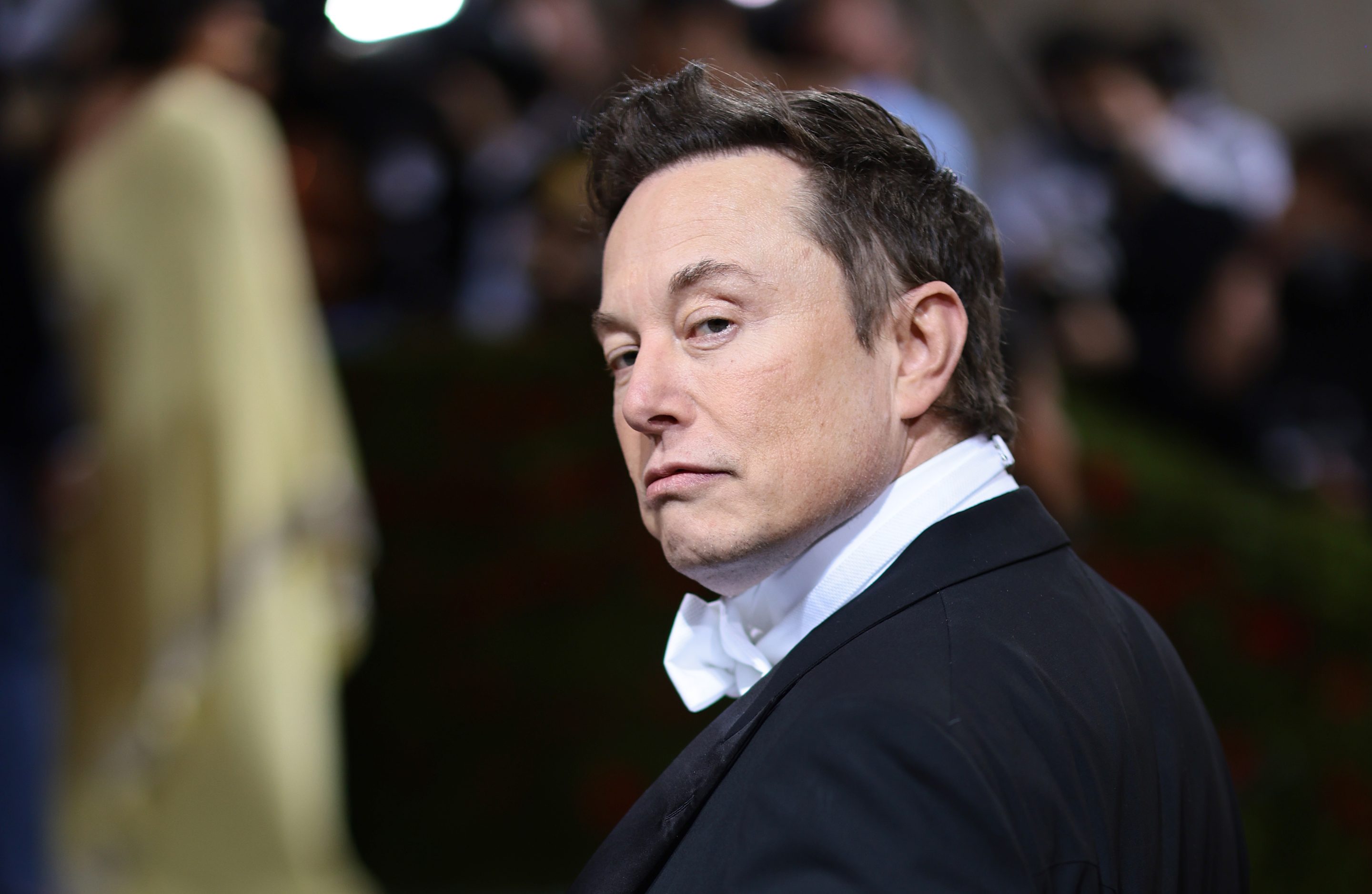 Elon Musk at the Met Gala, 2022
