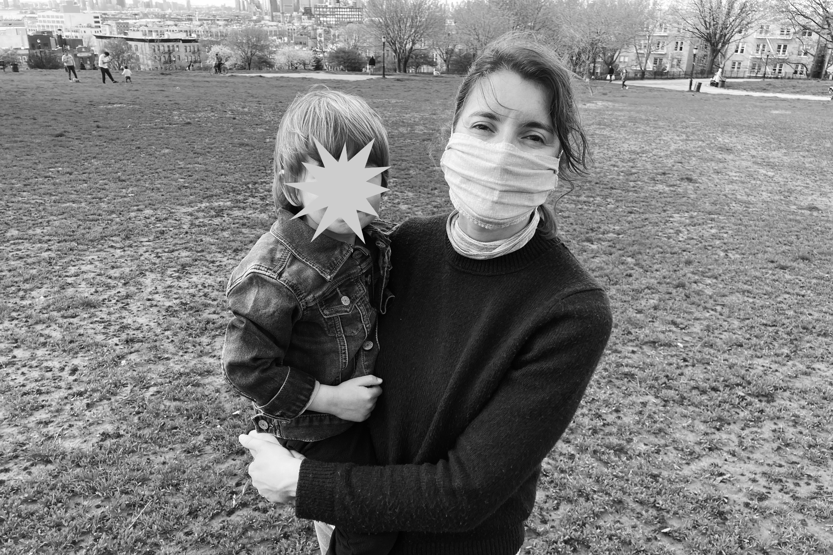 In a sweater, jeans, and a mask, I was a generic version of a fortysomething, pandemic-era Brooklyn mom.