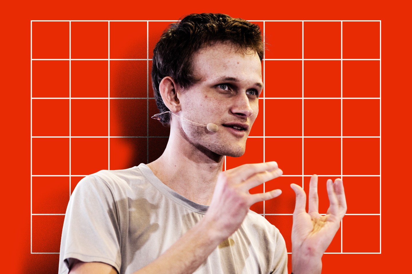 Portrait of Vitalik Buterin, co-founder of Ethereum