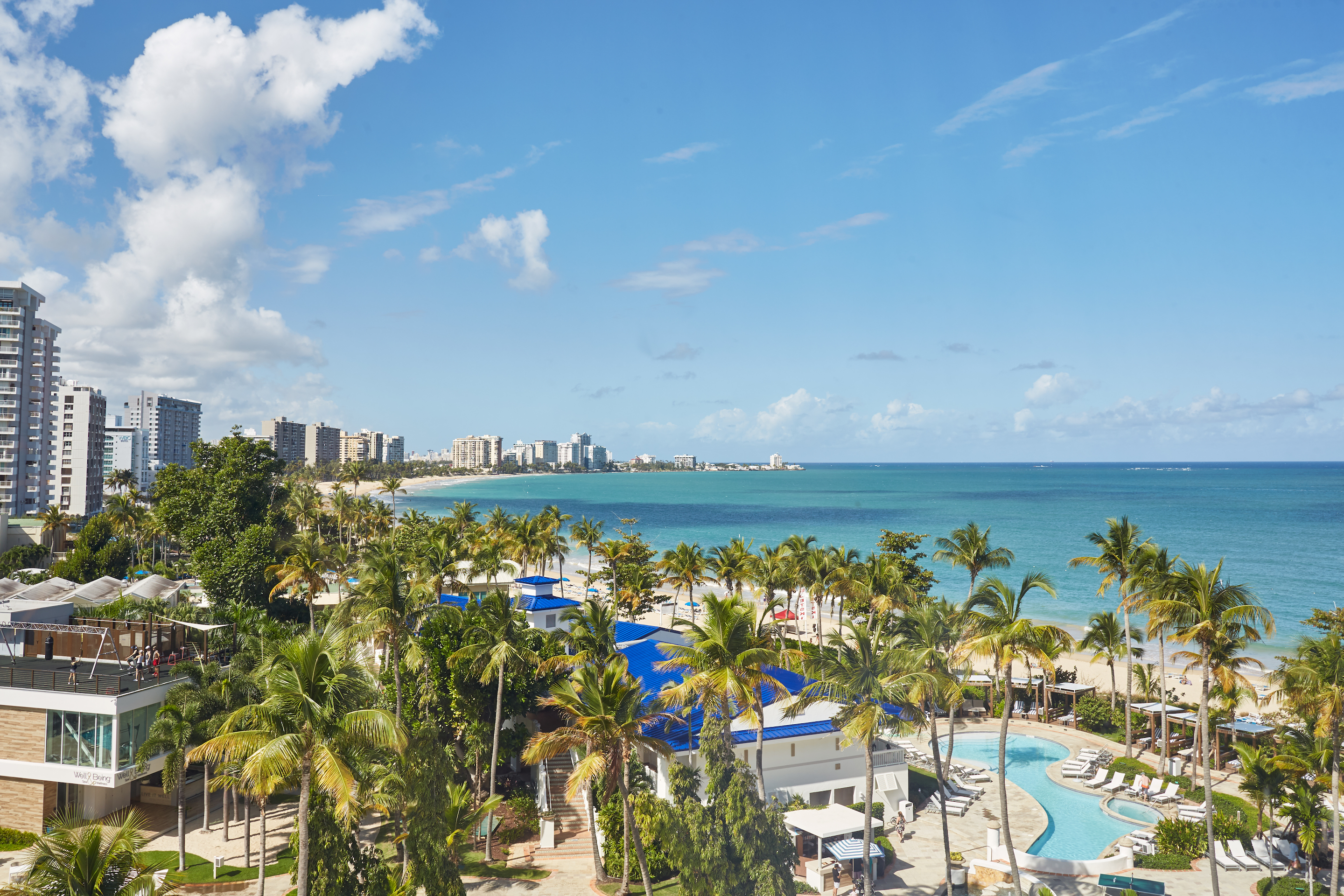 Many of San Juan's premier hotels and resorts are located along Isla Verde Beach.