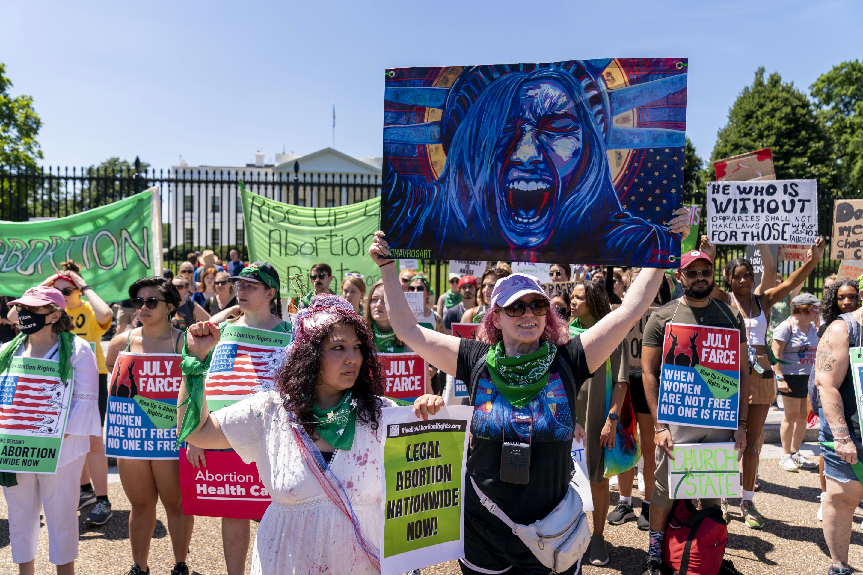 abortion rights protestors