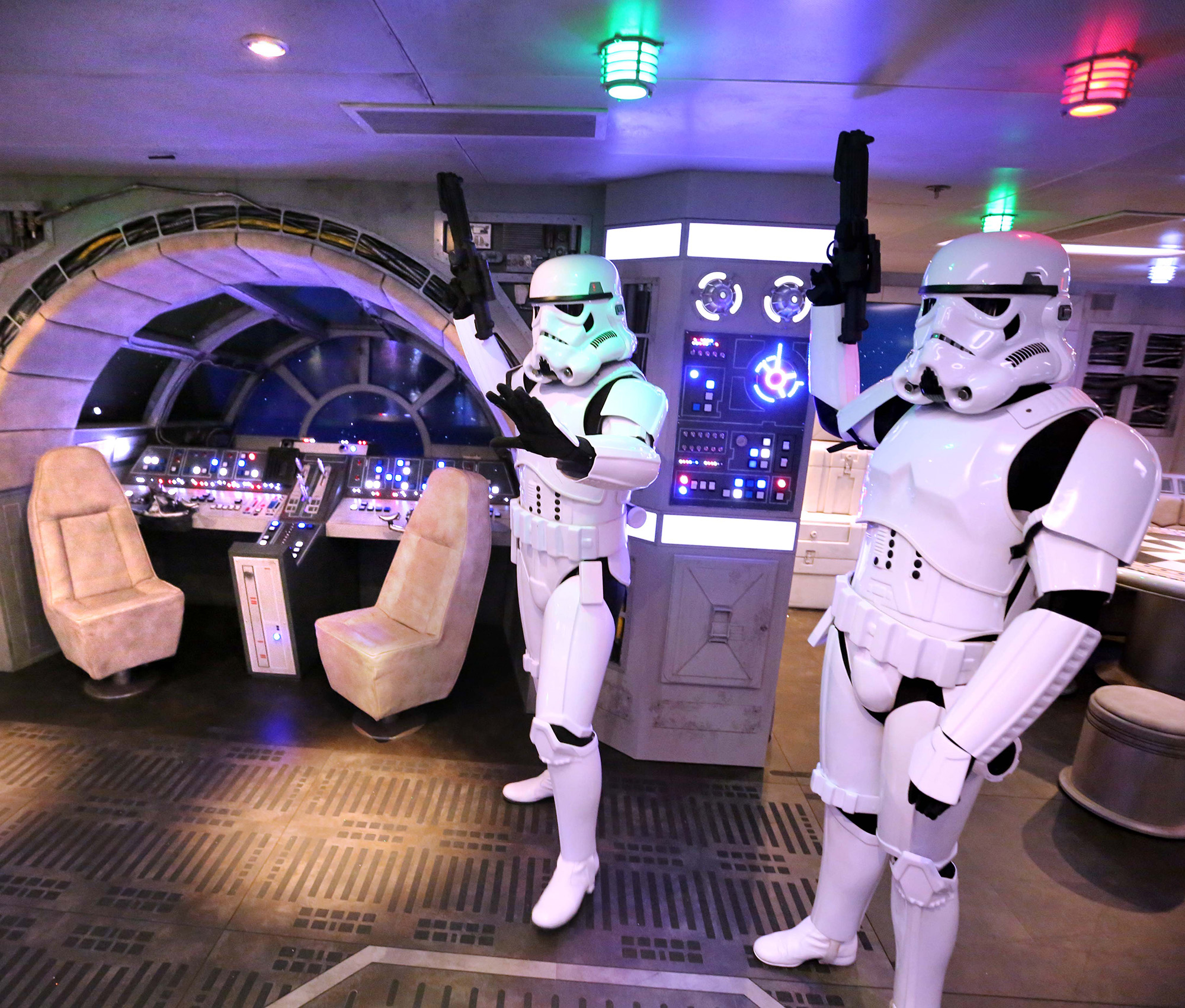 Storm troopers on the Disney cruise ship.