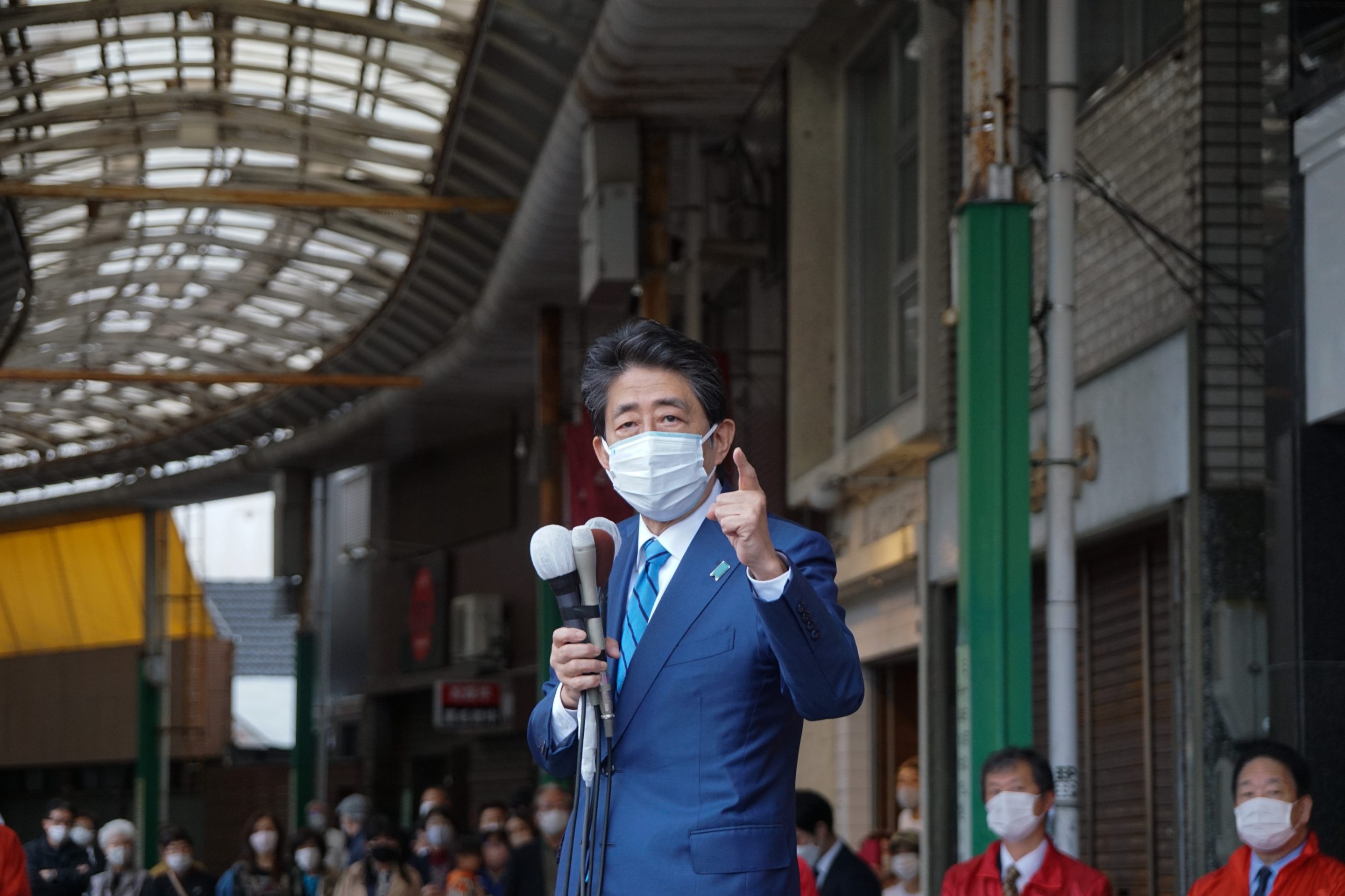 Japan's former Prime Minister Shinzo Abe was reportedly shot in the chest during a rally.