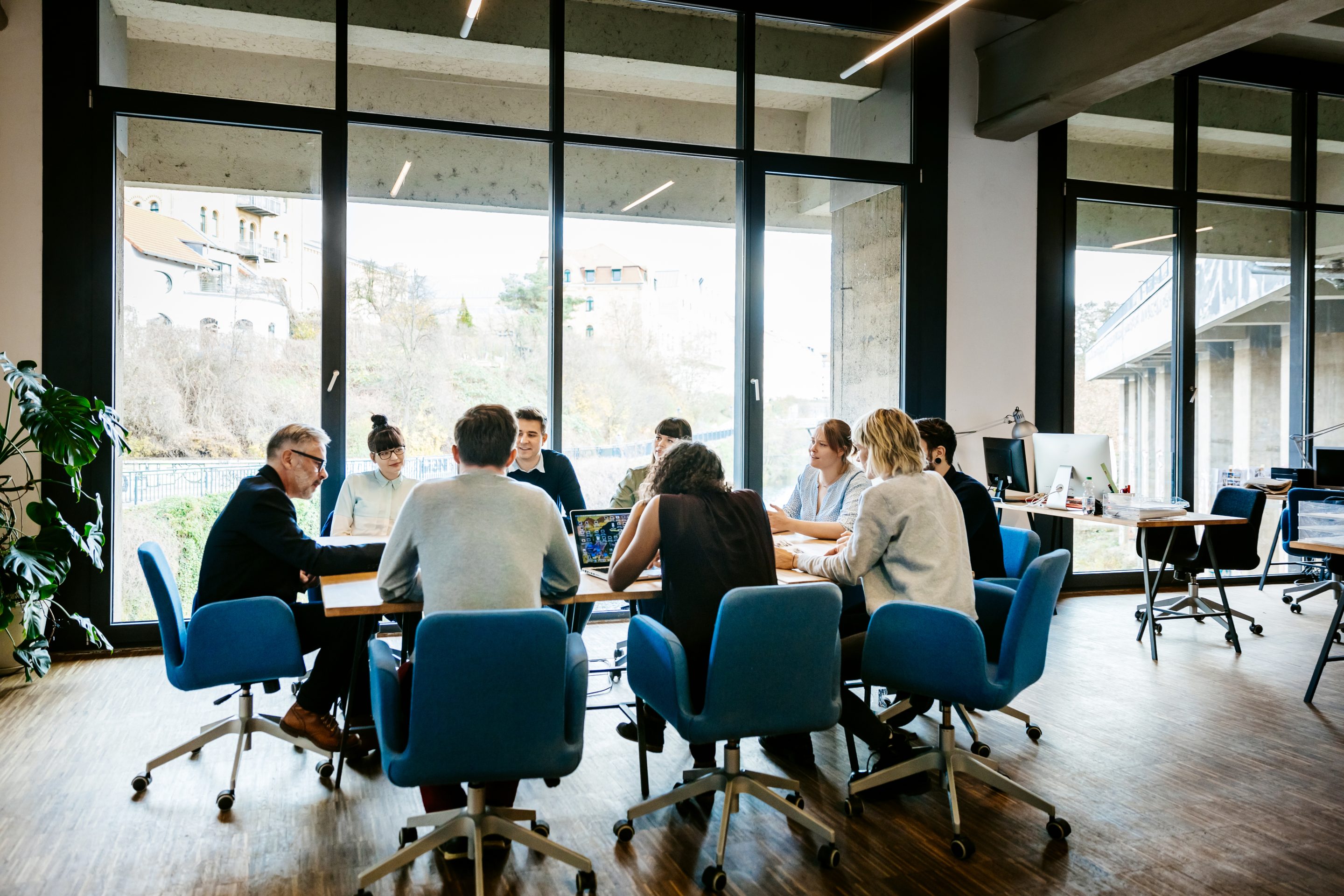 Executives at table