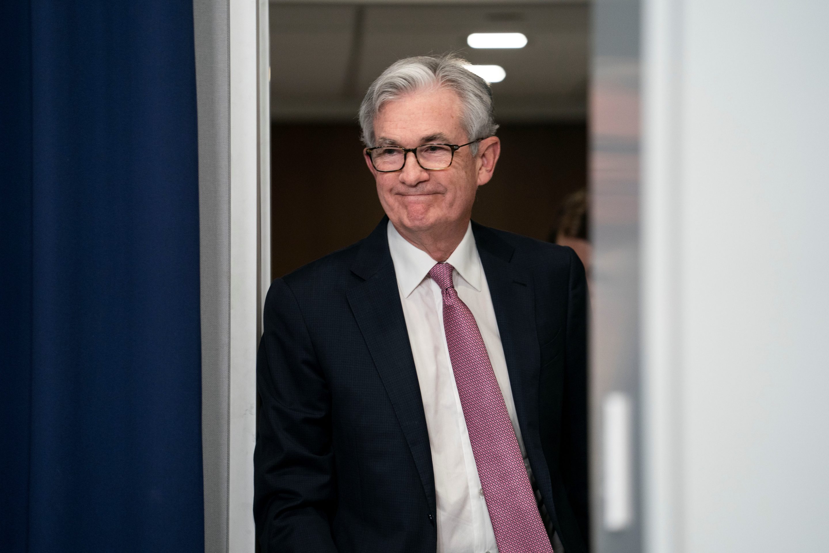 U.S. Federal Reserve Chair Jerome Powell attends a press conference in Washington, D.C., the United States, on May 4. The U.S. Federal Reserve on Wednesday raised its benchmark interest rate by a half percentage point, marking the sharpest rate hike since 2000, as it takes more aggressive steps to rein in the highest inflation in four decades.