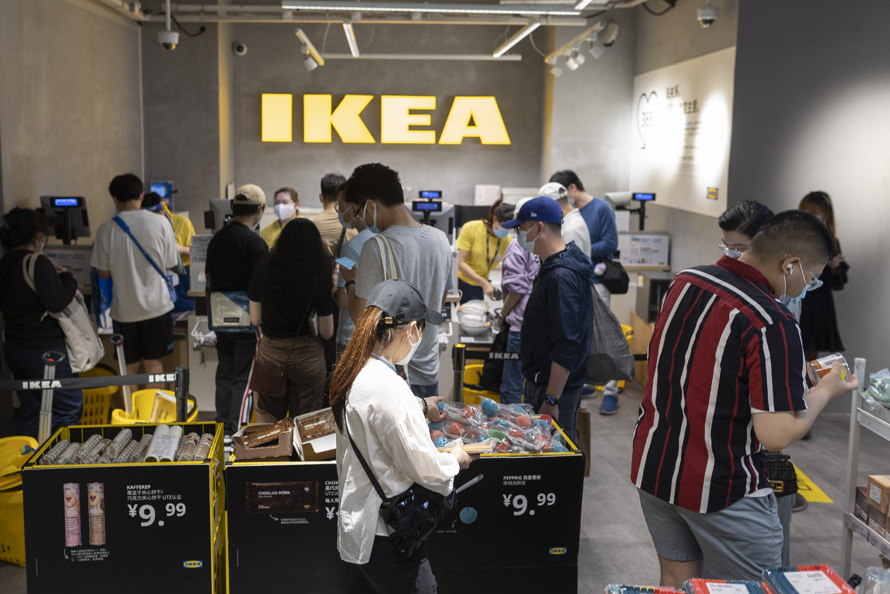Shoppers at an Ikea store in Shanghai on June 3, 2022.