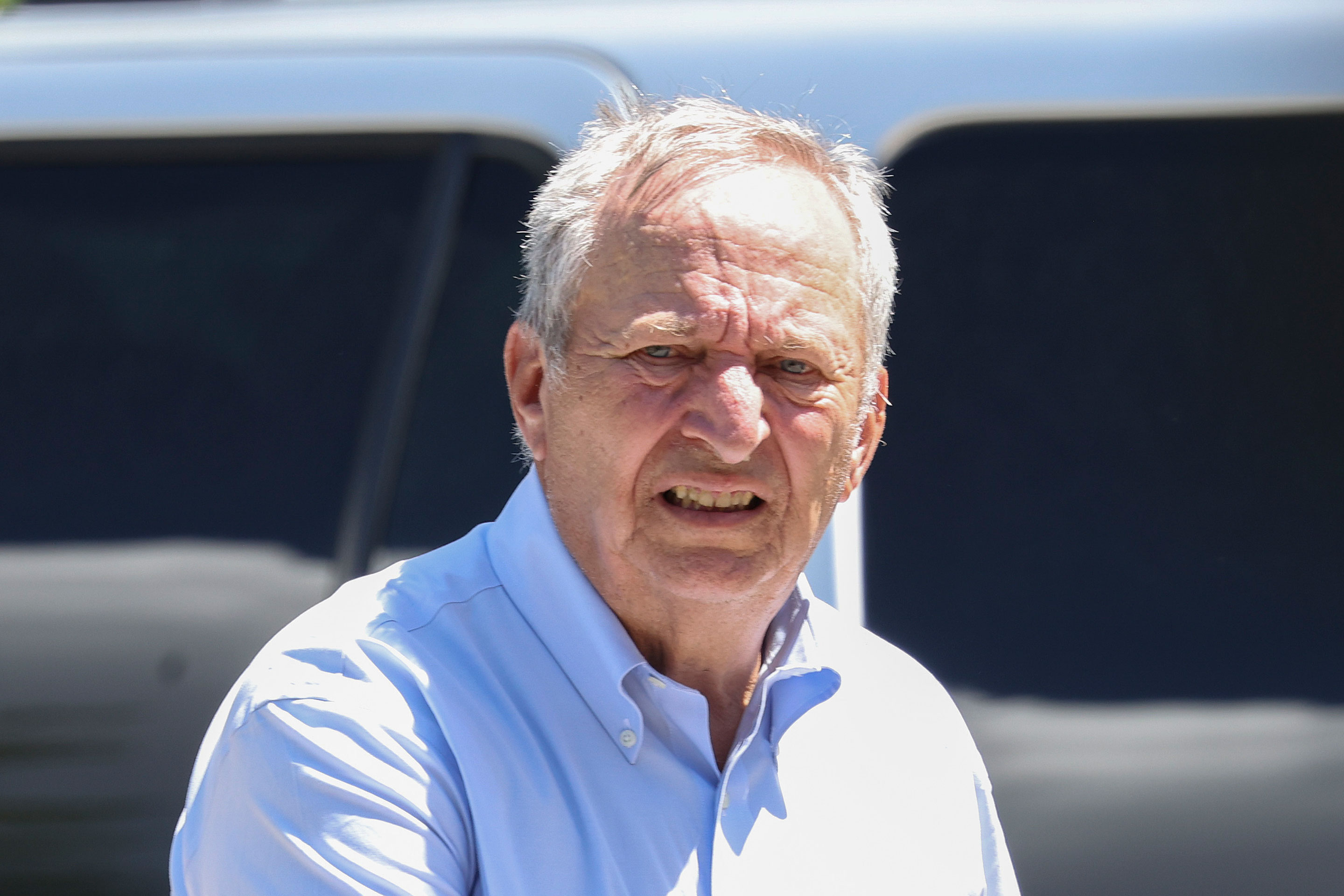 Larry Summers attends the Allen & Co. Sun Valley Conference in July.