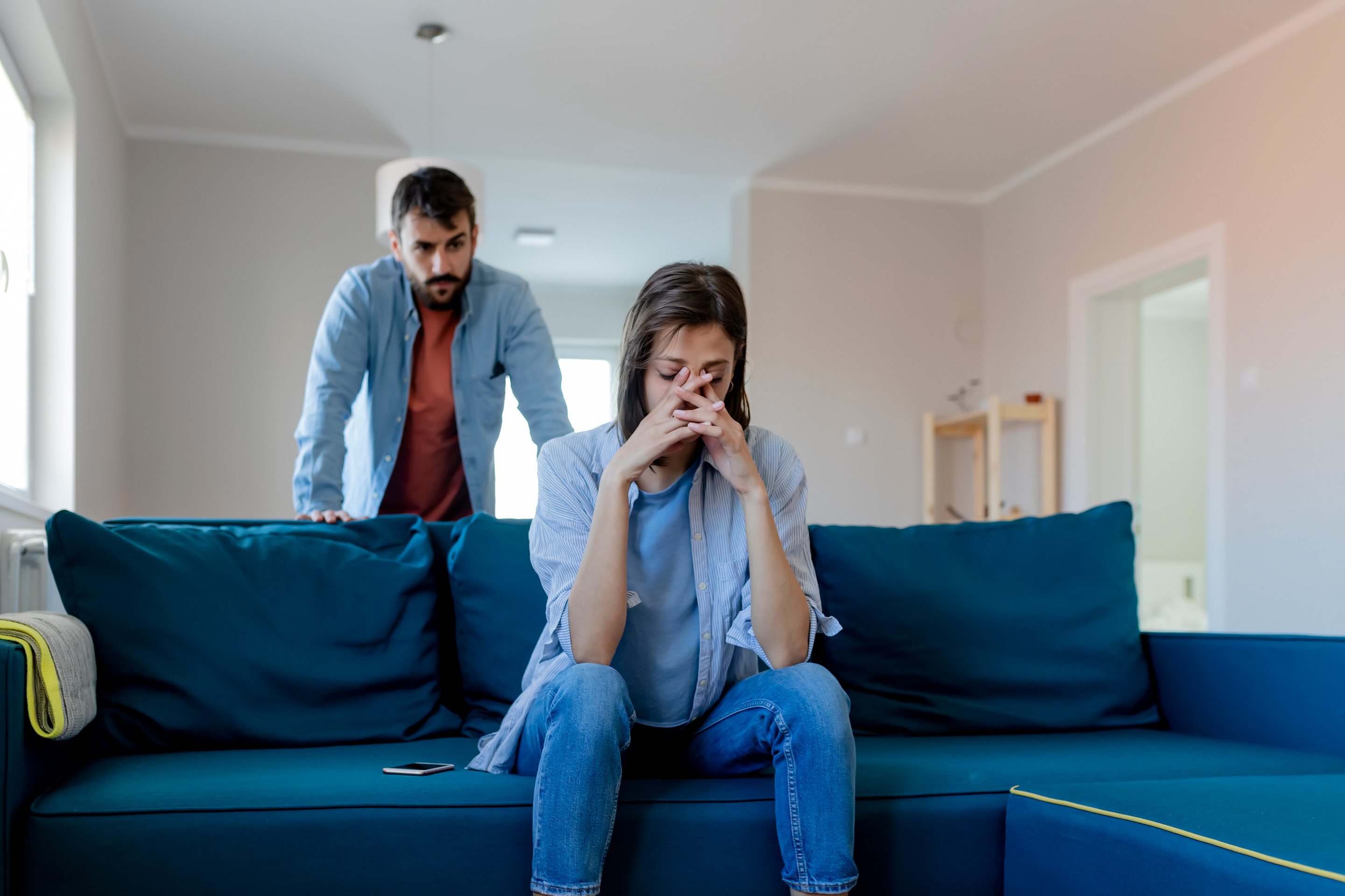 couple having argument.