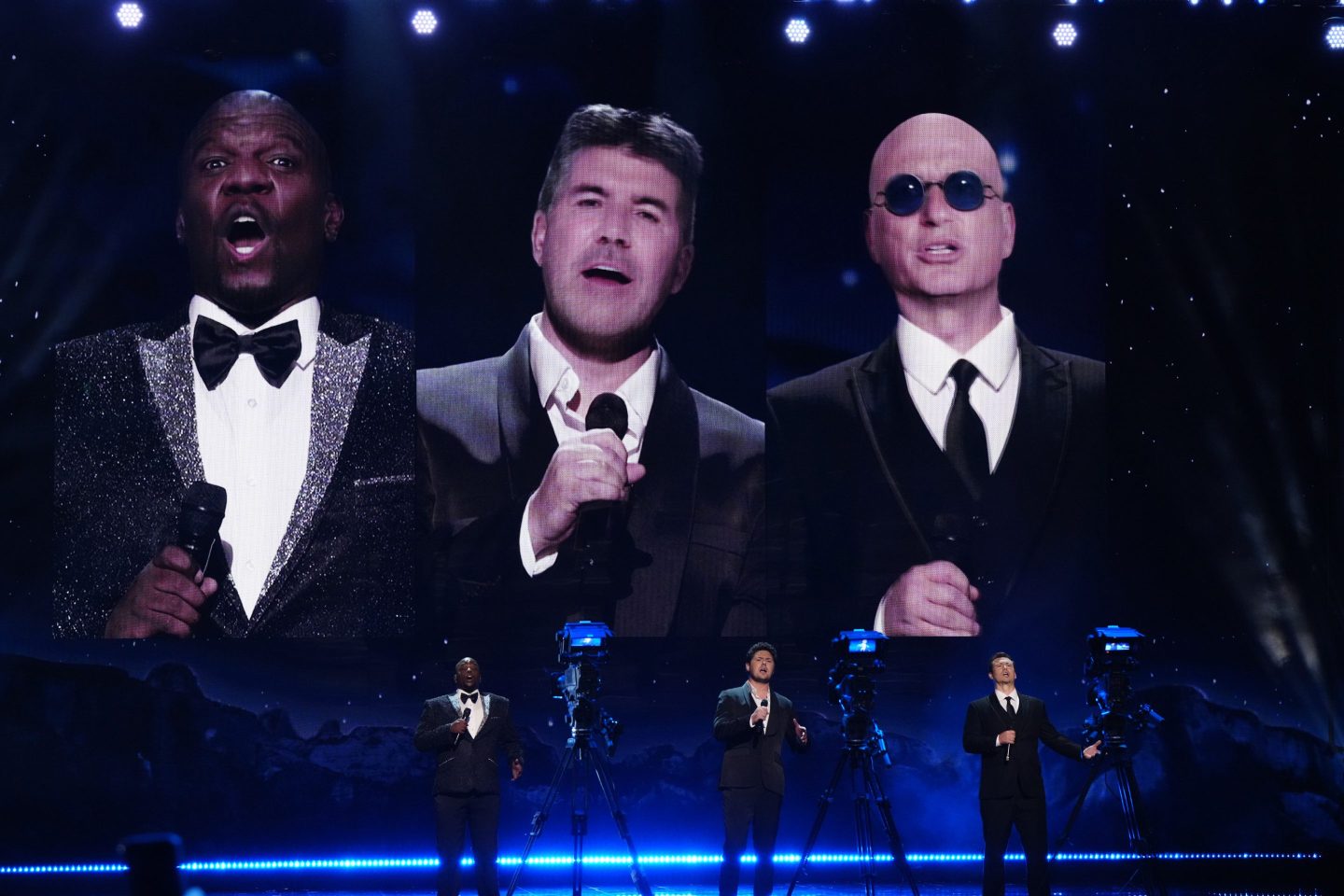 Photo of Metaphysic's deepfake performance on "America's Got Talent"