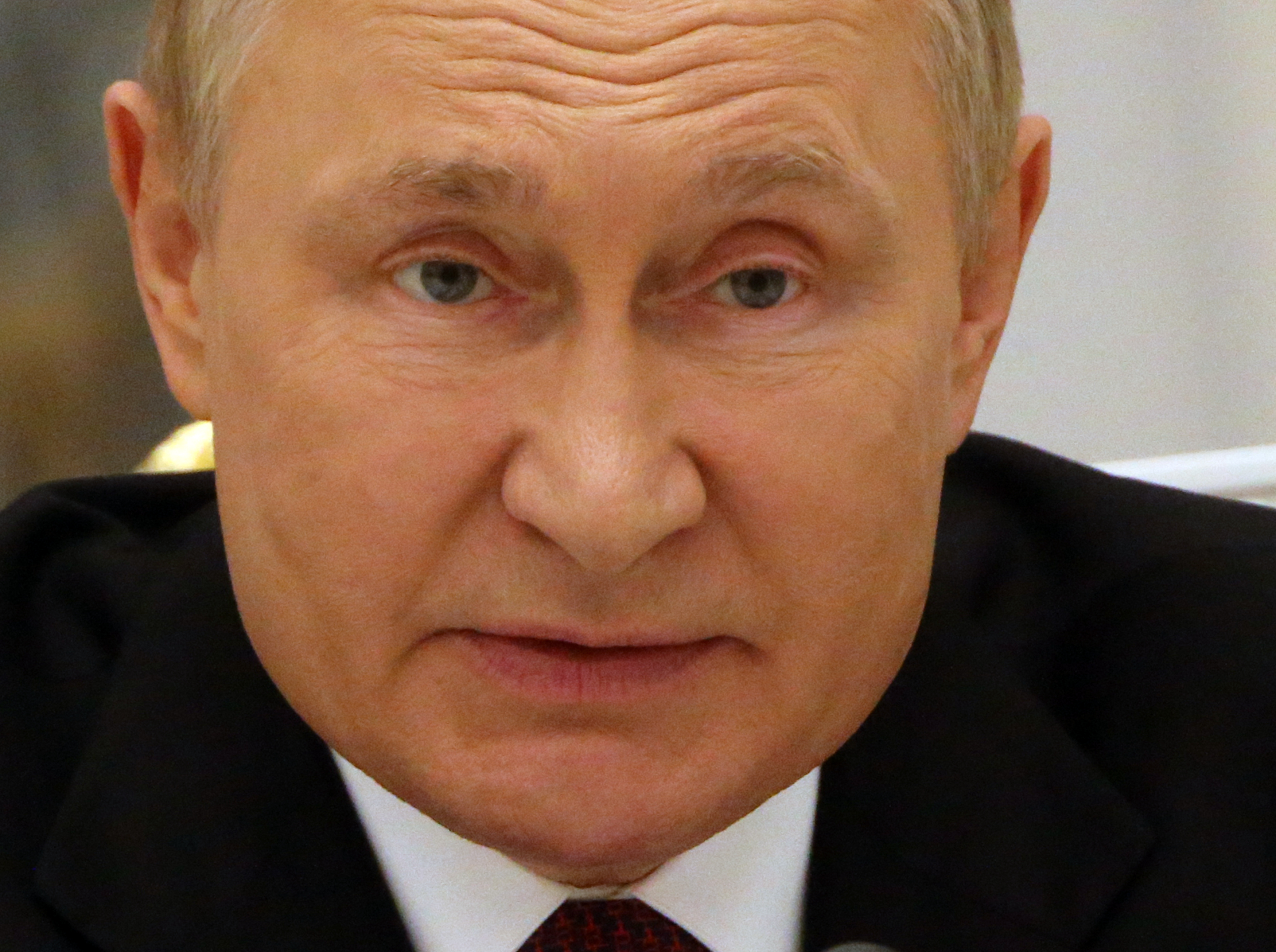 Russian President Vladimir Putin speaks during a meeting on the military-industrial complex at the Kremlin, Sept. 20, 2022, in Moscow.