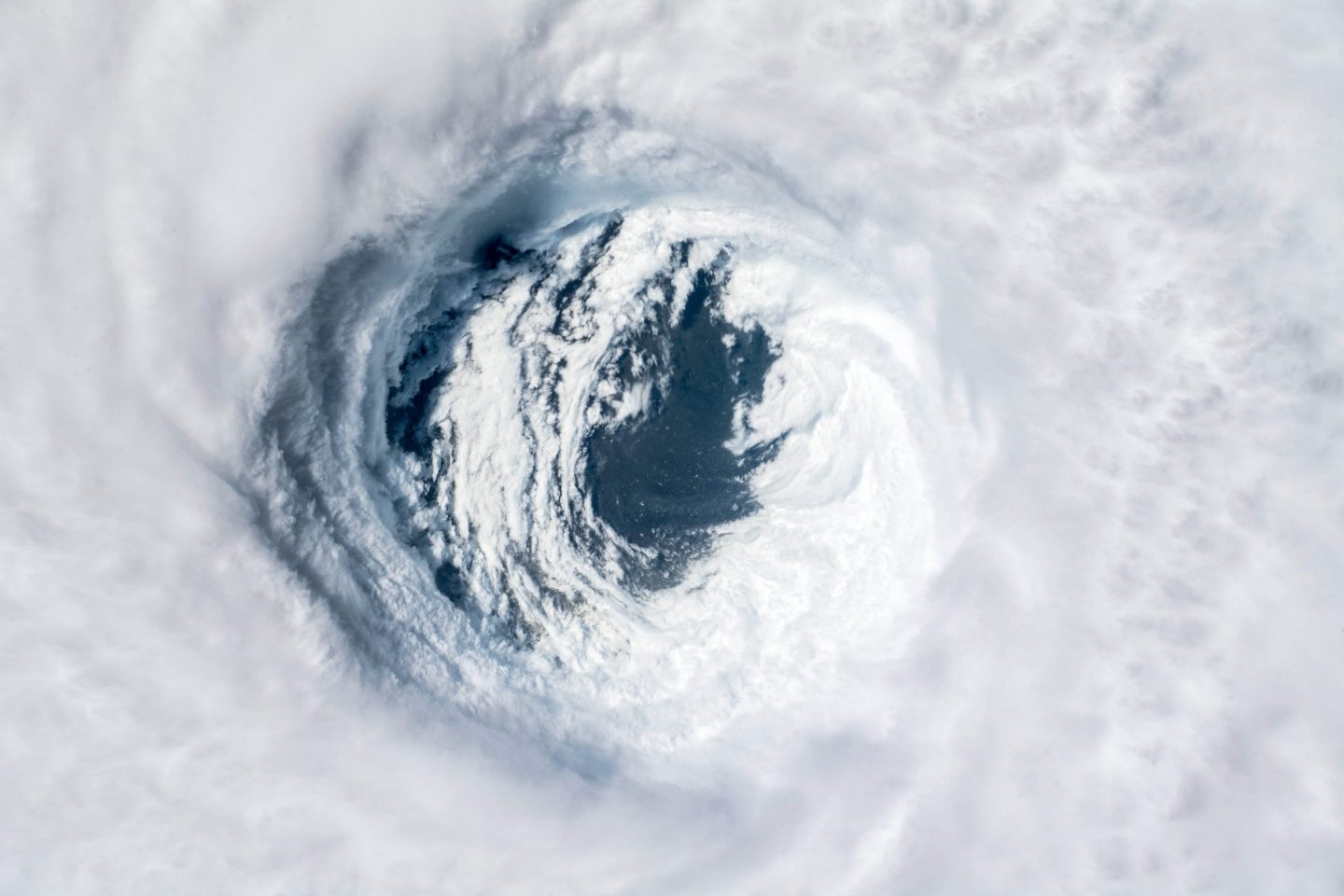 The eye of a hurricane.