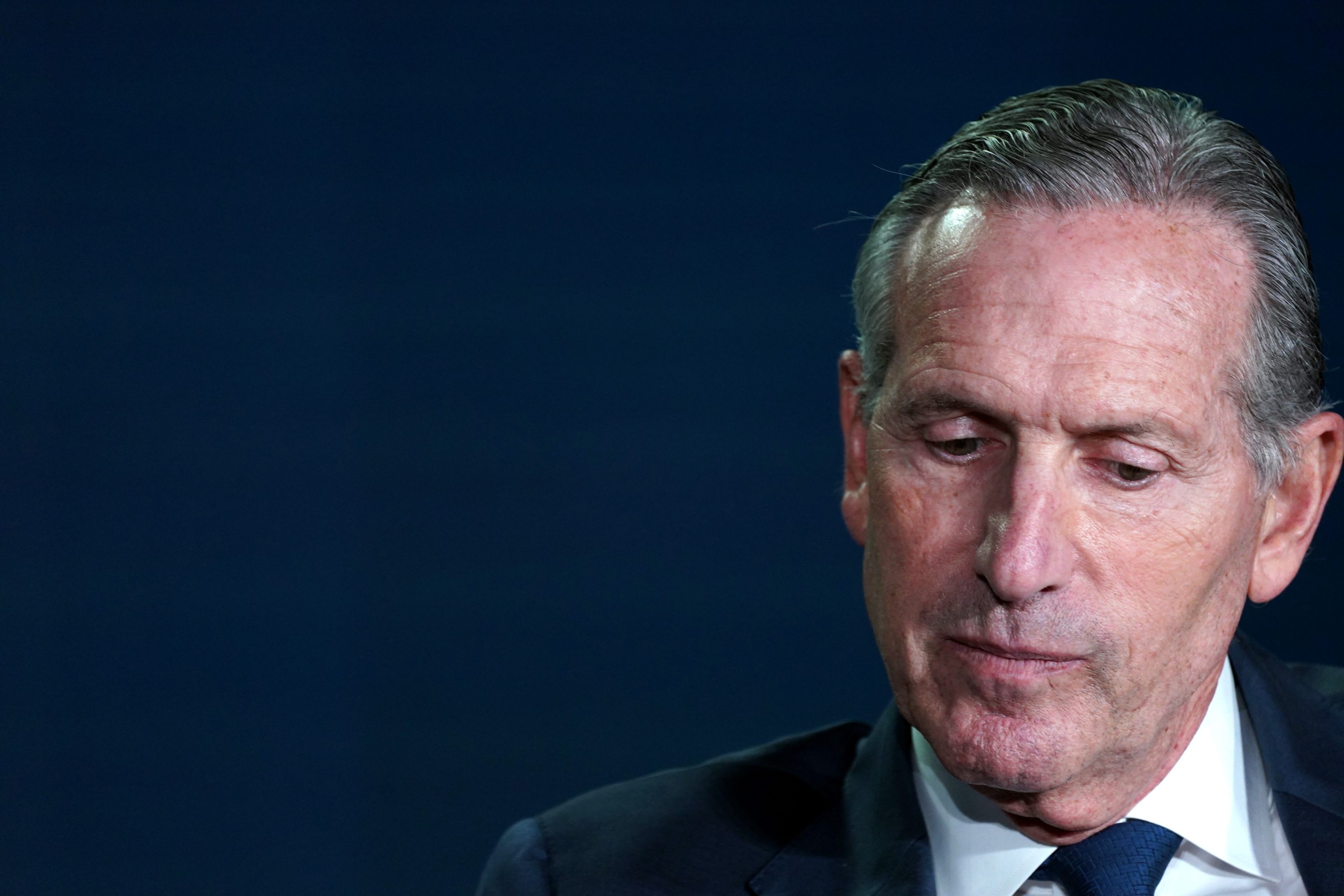Howard Schultz speaks onstage at The New York Times DealBook / DC policy forum