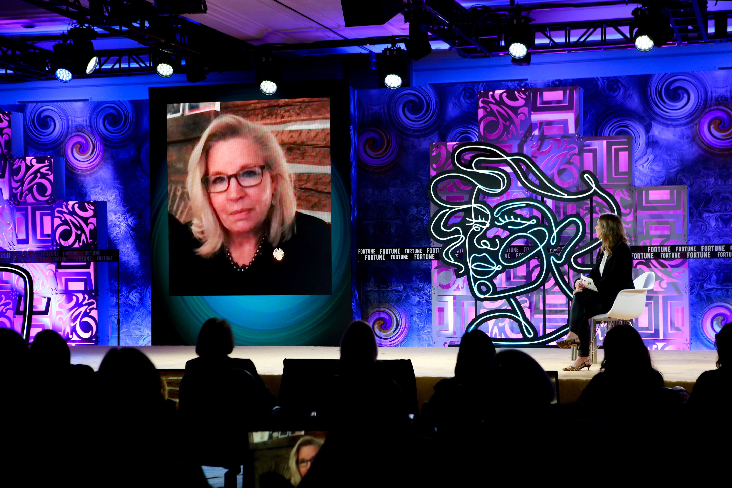 Wyoming Rep. Liz Cheney remotely joins the Fortune Most Powerful Women Summit
