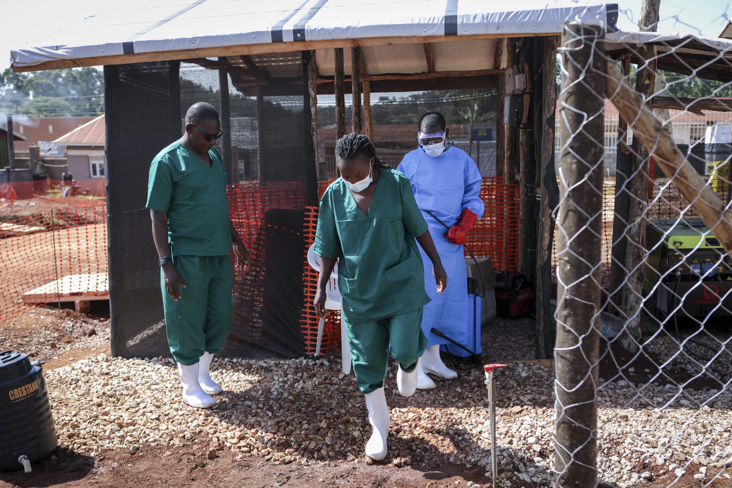Photo of medical attendants in Uganda
