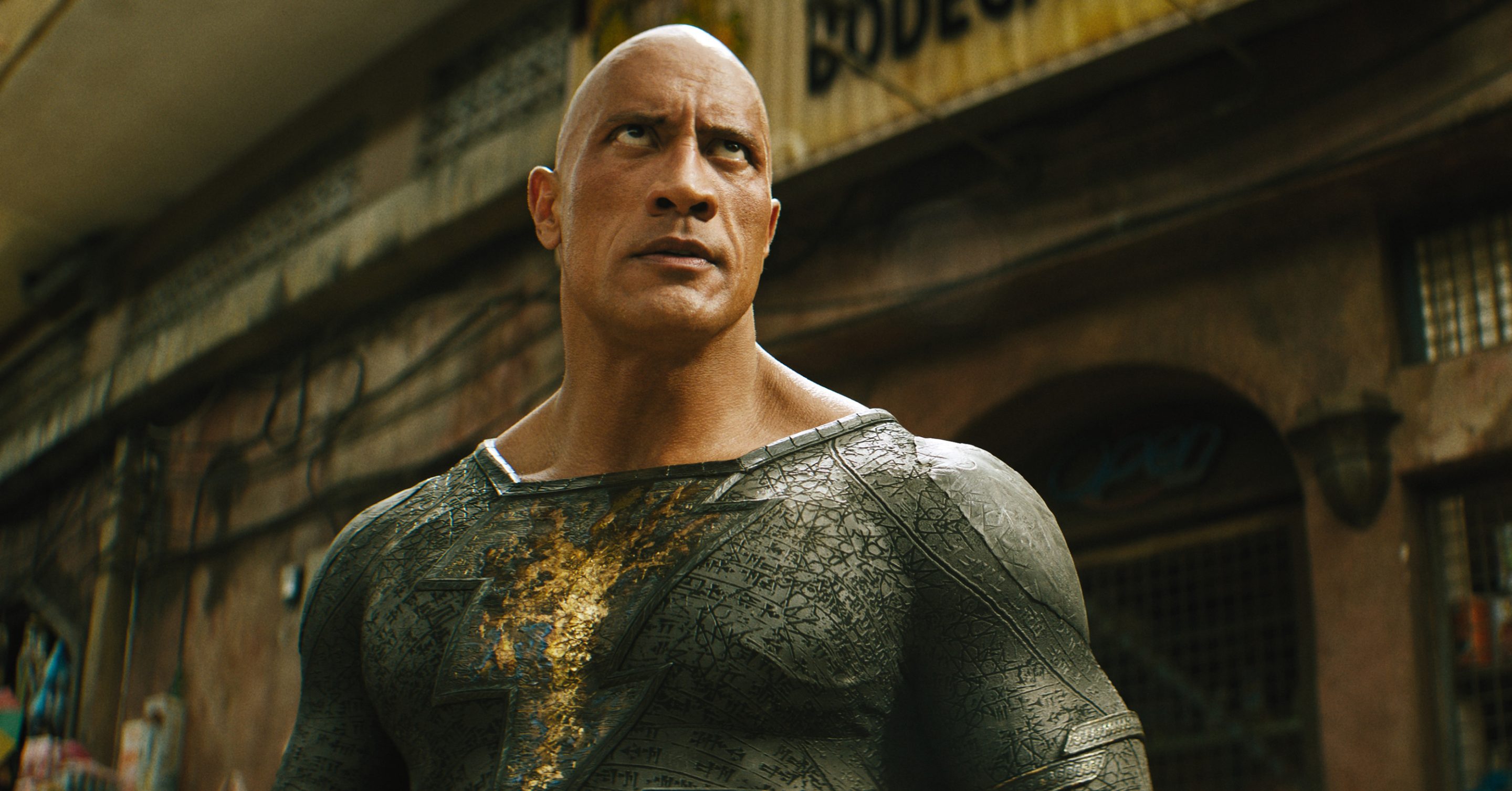 Dwayne Johnson in a scene from "Black Adam."