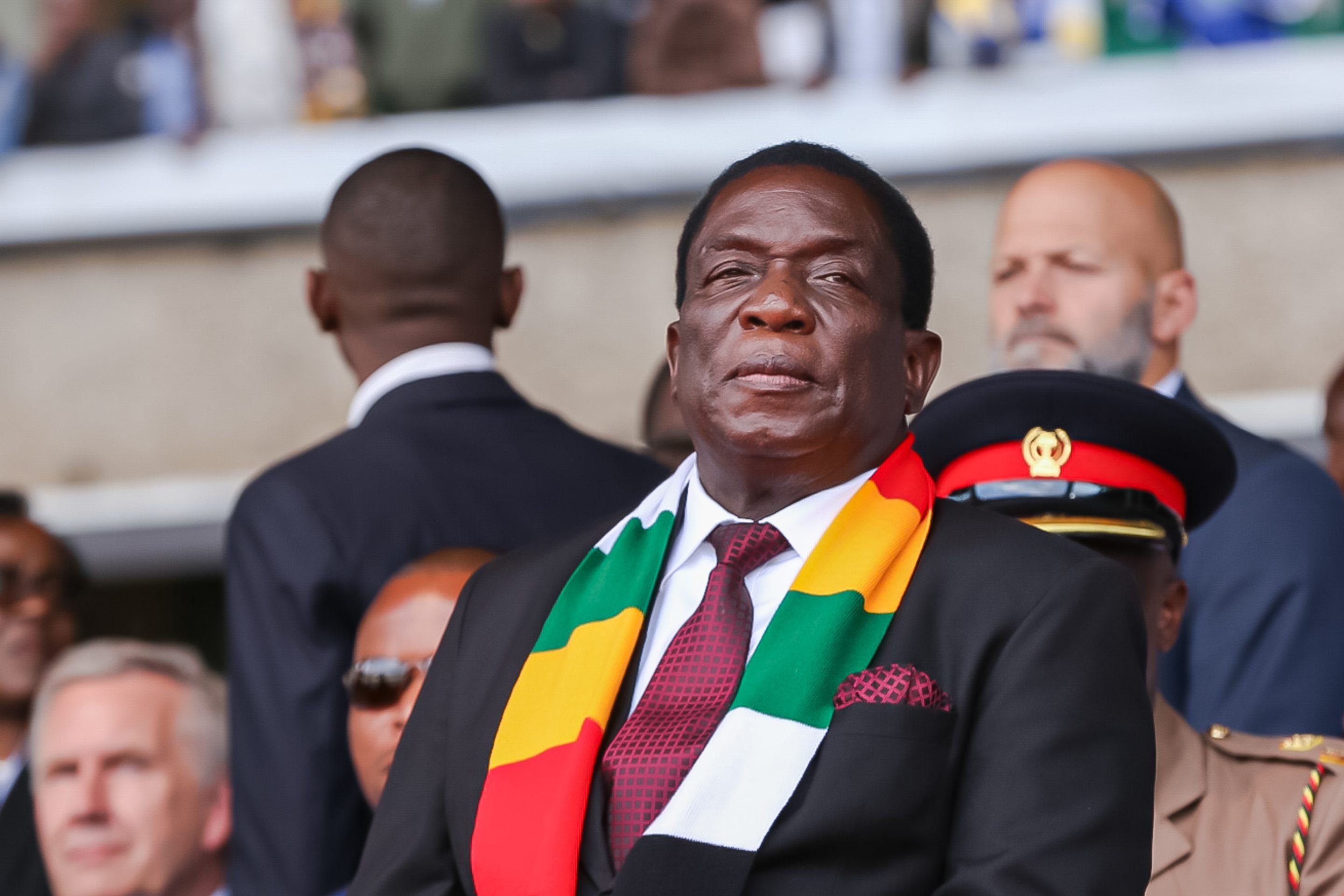 Zimbabwe President Emmerson Mnangagwa attending the presidential inauguration in Kenya last month.