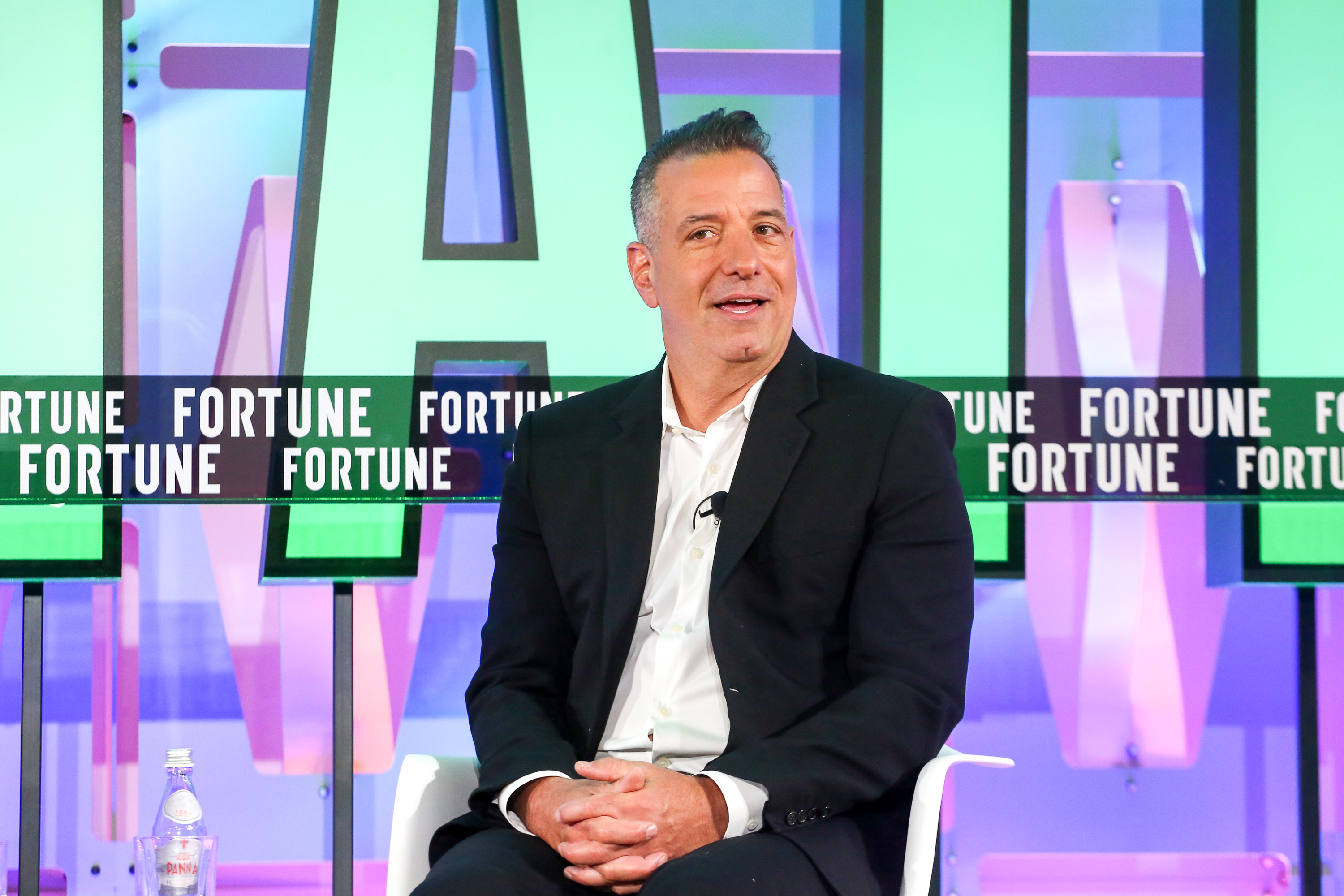 Marc D’Amelio, CEO of D'Amelio Brands, speaks at Fortune's CEO Initiative summit in Palm Beach, Fla. on November 3, 2022.