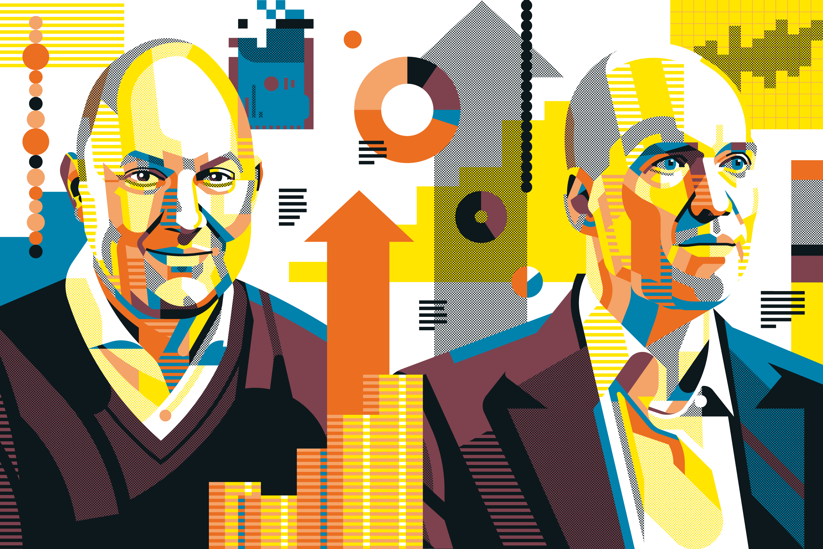 WELCOME TO THE MATRIX Andreessen (left) and Horowitz have created a powerful
machine to help startups scale, while generating huge returns for themselves and their investors.