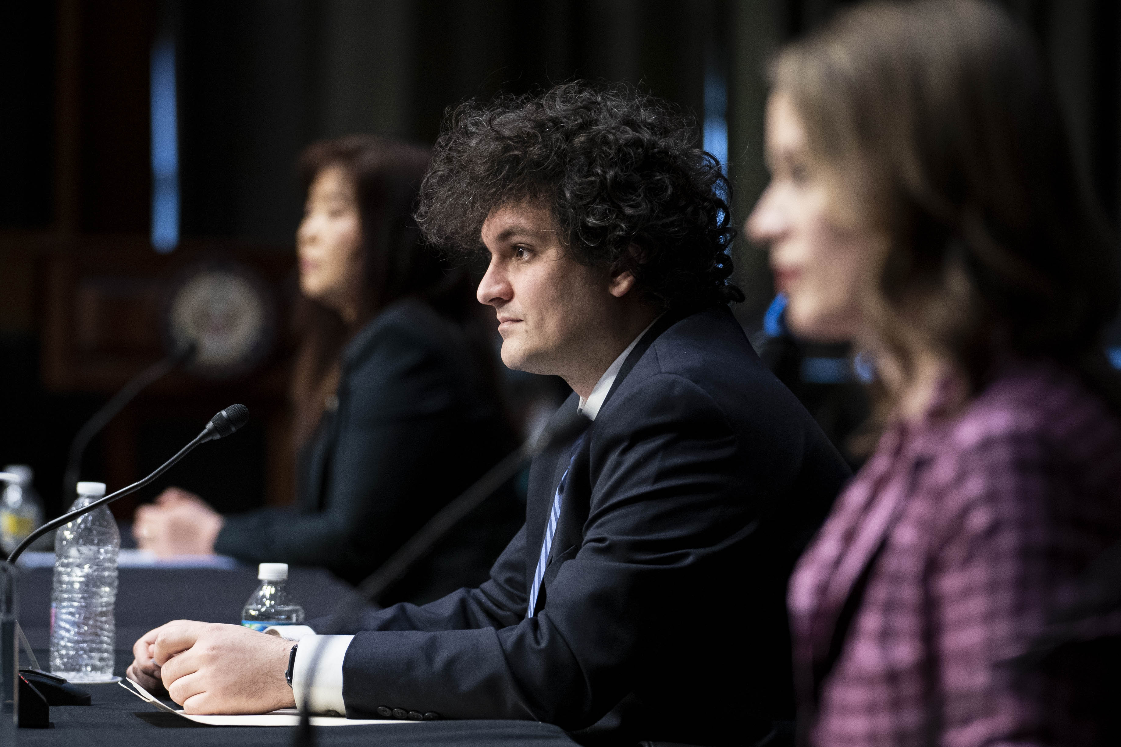 Sam Bankman-Fried, founder and CEO of FTX, during a Senate Agriculture, Nutrition, and Forestry Committee hearing in Washington, D.C., on Feb. 9, 2022.