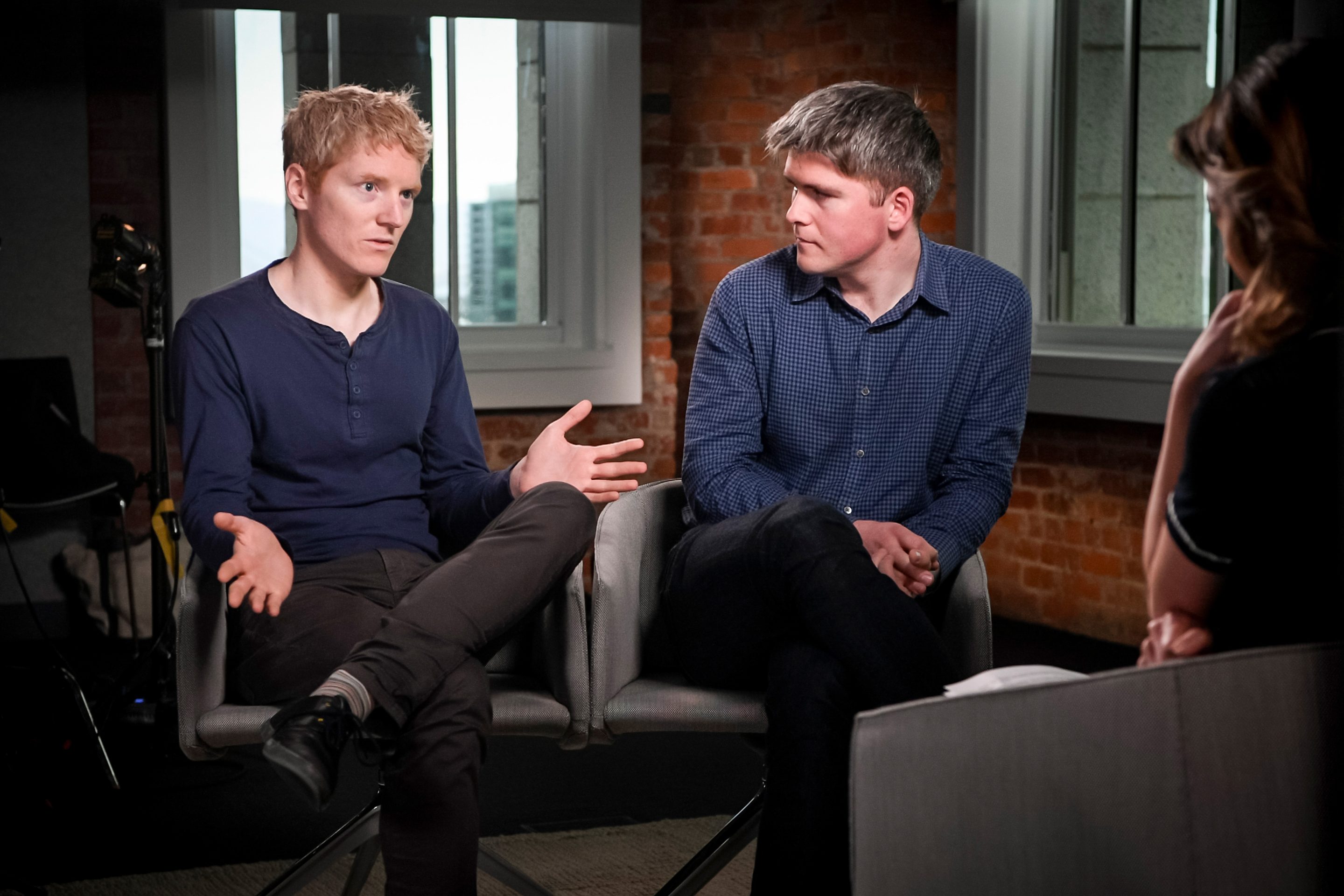 Stripe co-founders Patrick Collison, chief executive, and John Collison, president.