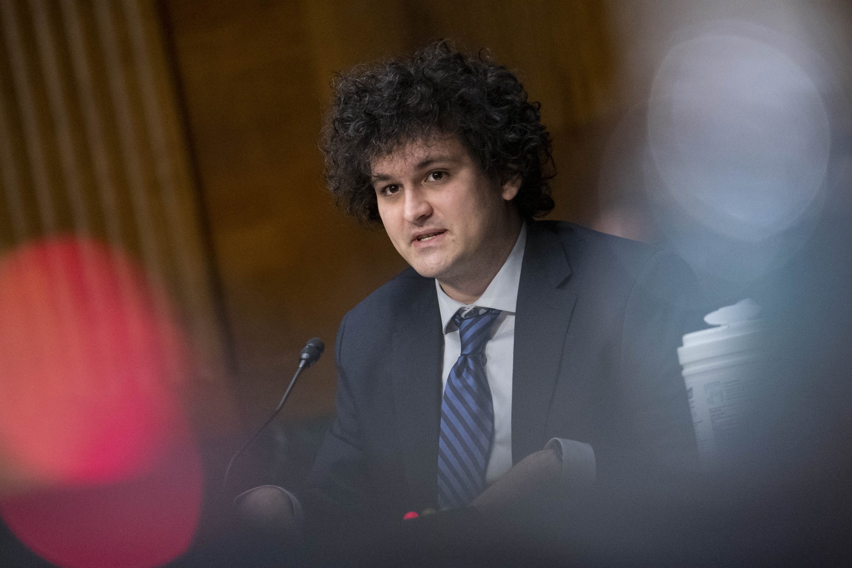 Sam Bankman-Fried at a hearing before the Senate Agriculture Committee in February 2022. 