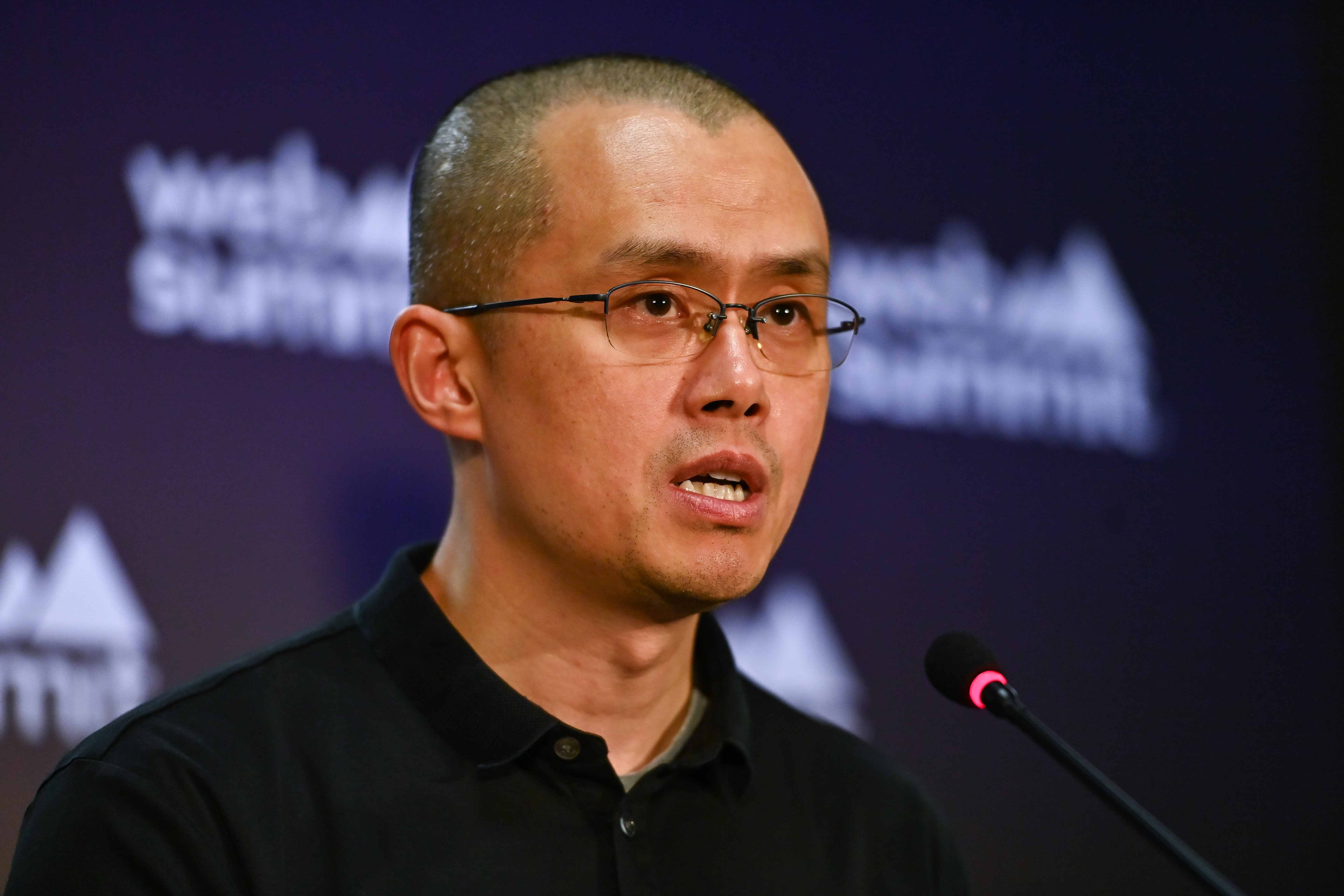 Changpeng Zhao, Co-founder and CEO of Binance, at Media Village during day one of Web Summit 2022 on Nov 2, 2022 in Lisbon.