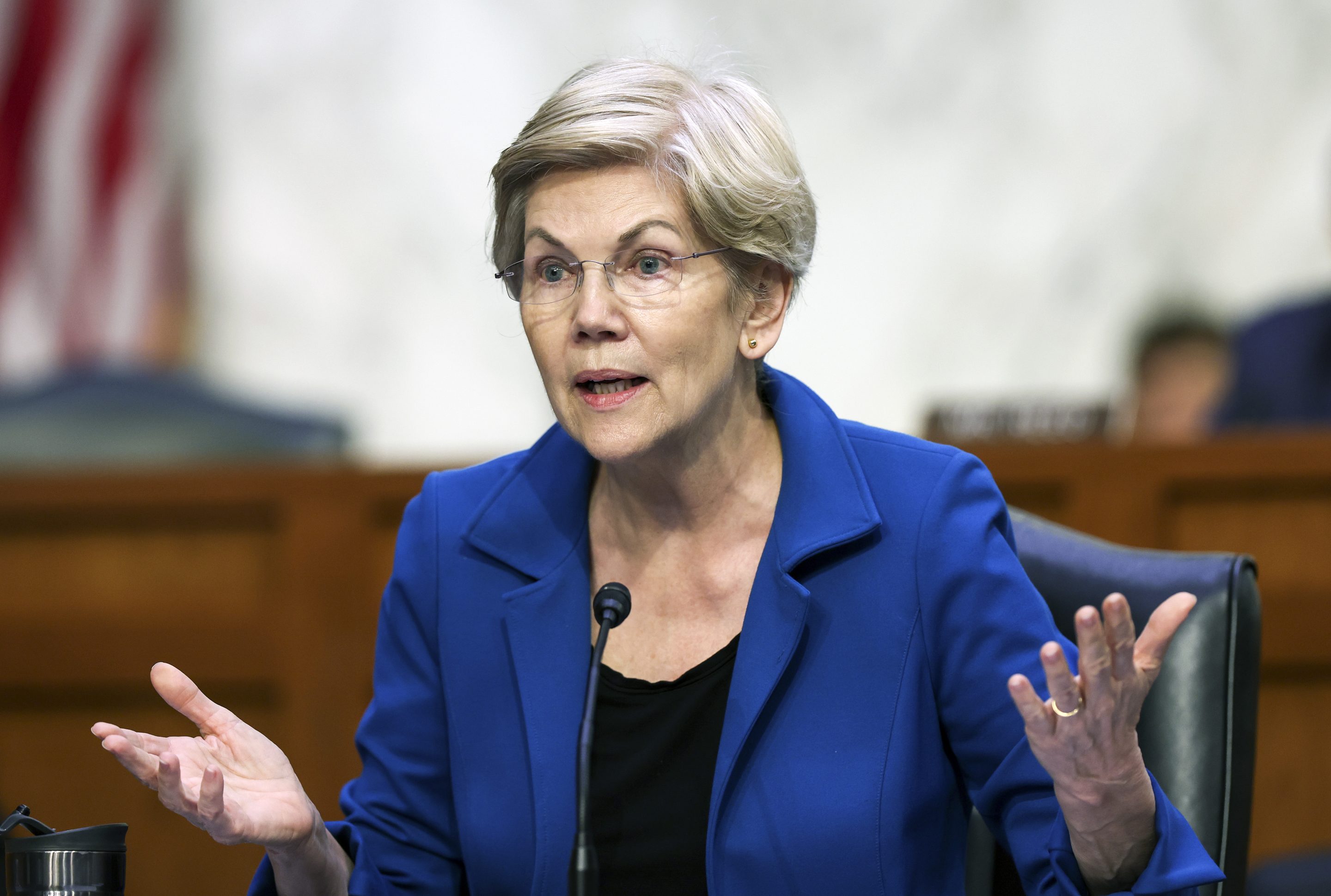 Photo of Elizabeth Warren.