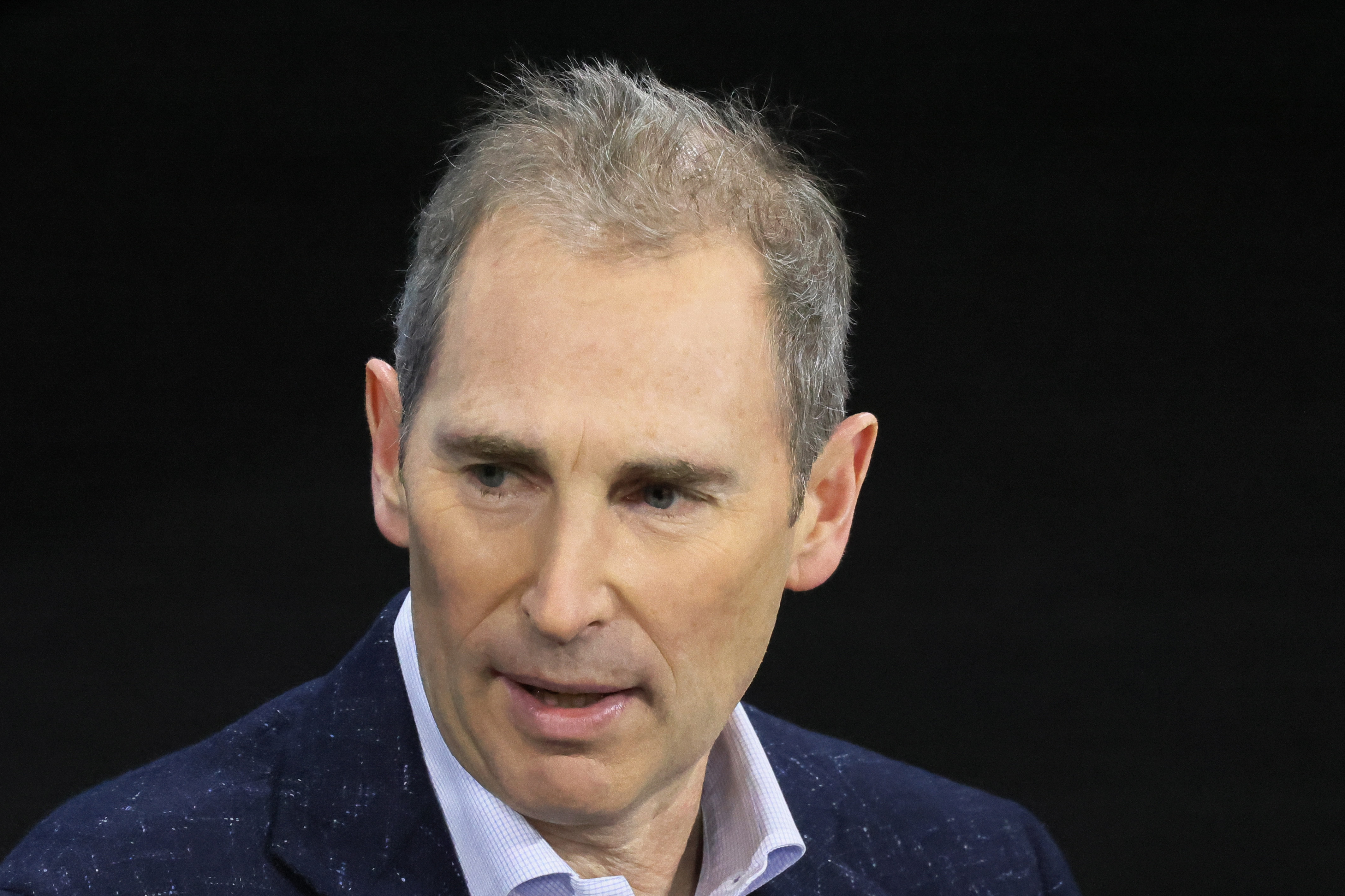 Shot of Amazon CEO Andy Jassy